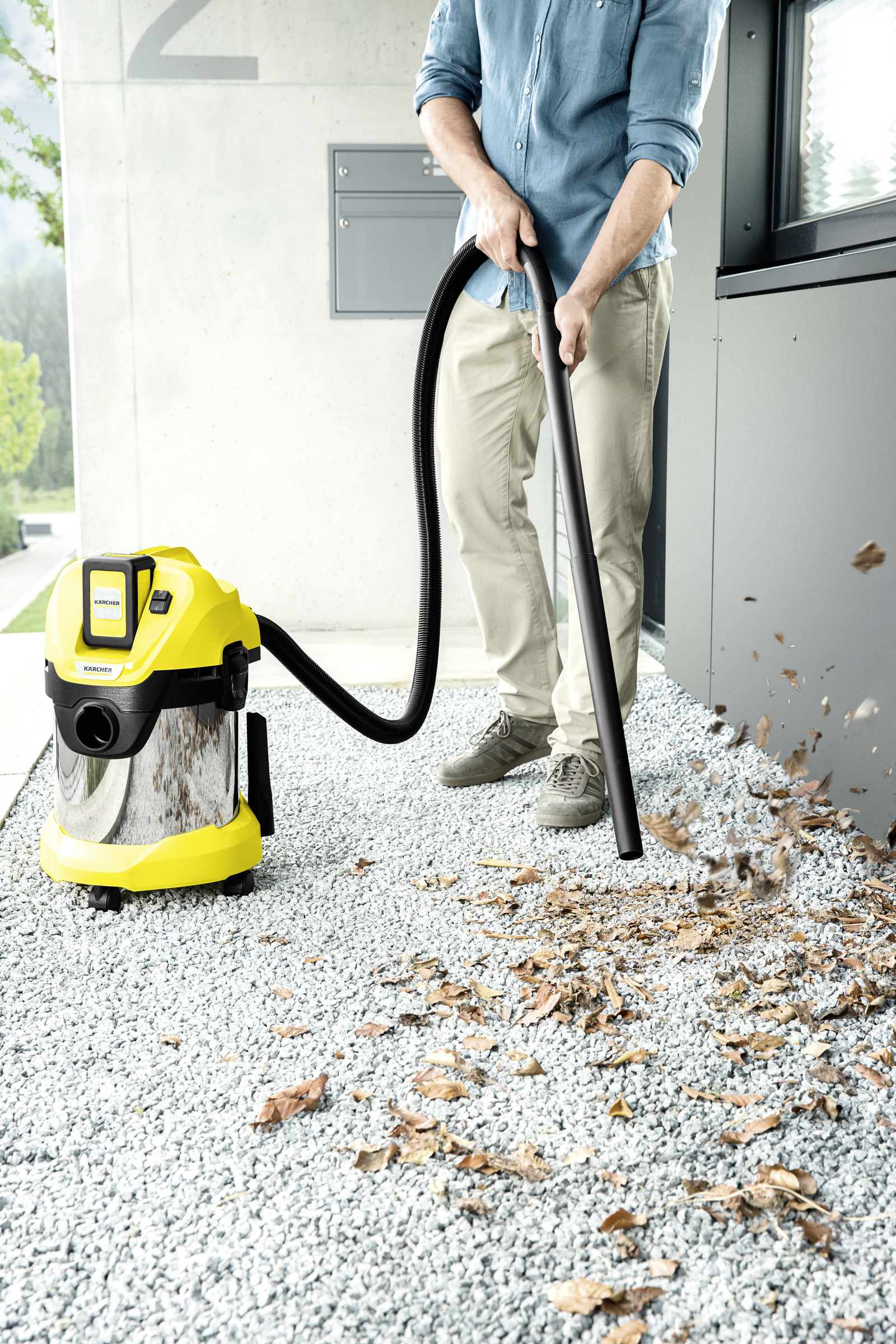 Nat-&droogzuiger KARCHER WD3 rvs Premium battery set