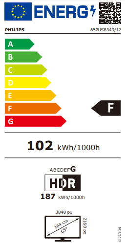 LED TV UHD PHILIPS 65PUS8349/12 Ambilight