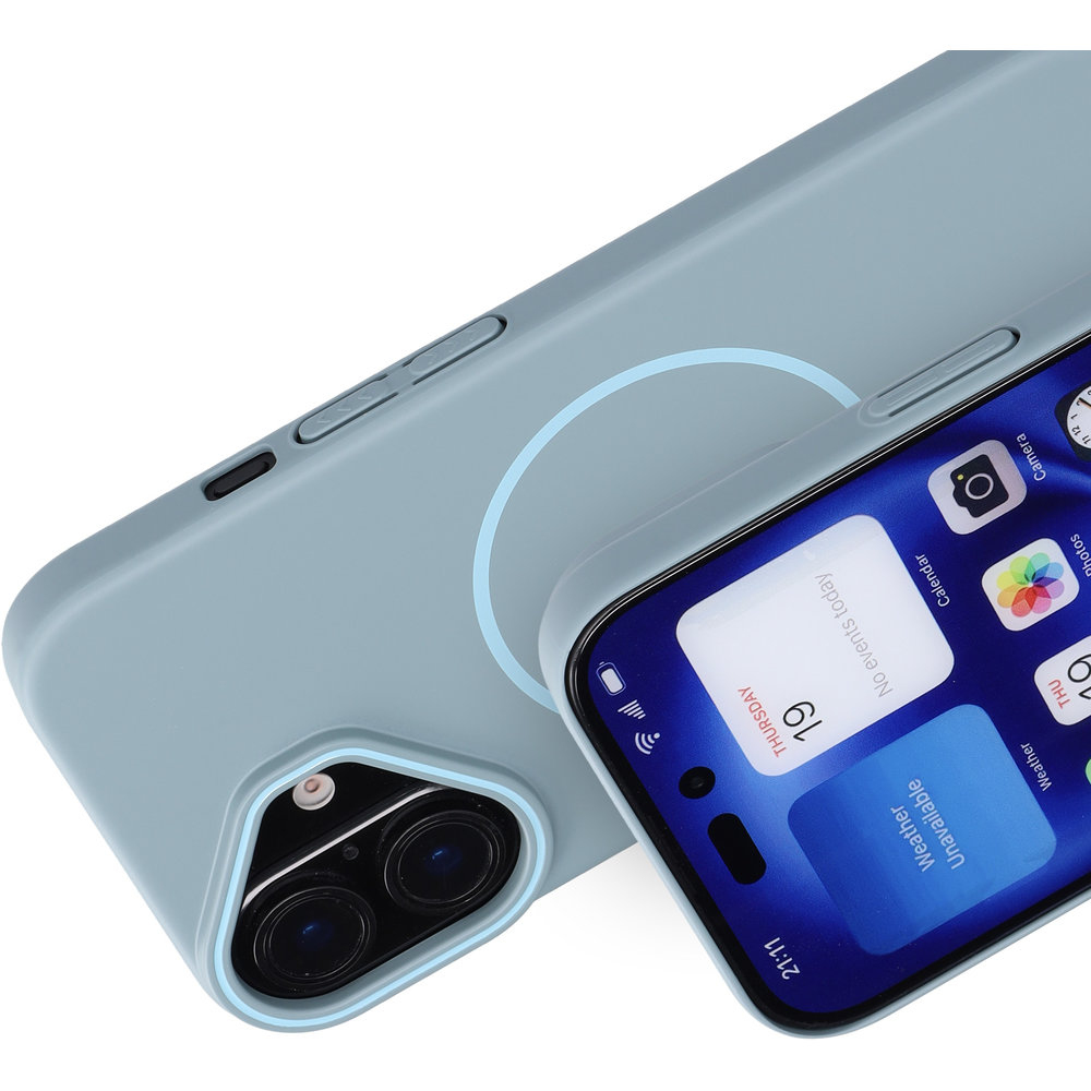 Mobiparts Slim Line Case Apple iPhone 16 (MagSafe) Sage Green