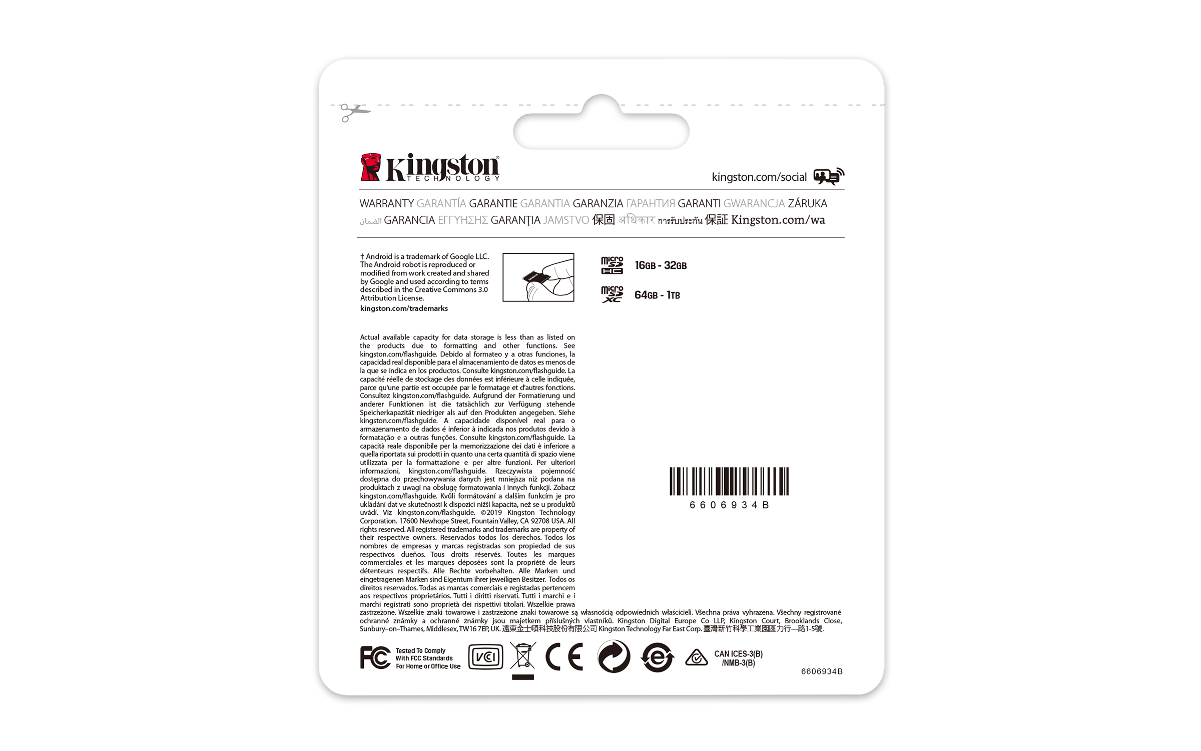 Micro SD Kingston 128GB & adapter
