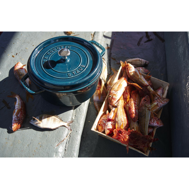 Staub cocotte rond 24 cm la mer 1102437