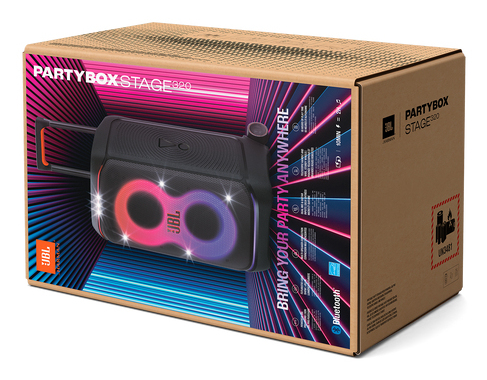 Partyspeaker JBL Partybox Stage 320 wit met accu