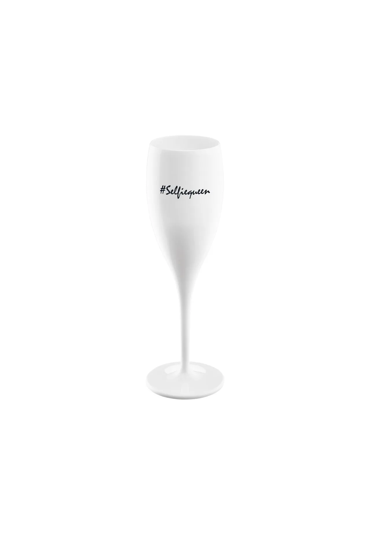 Glas KOZIOL 3438525 Cheers Selfiequeen White 100ml