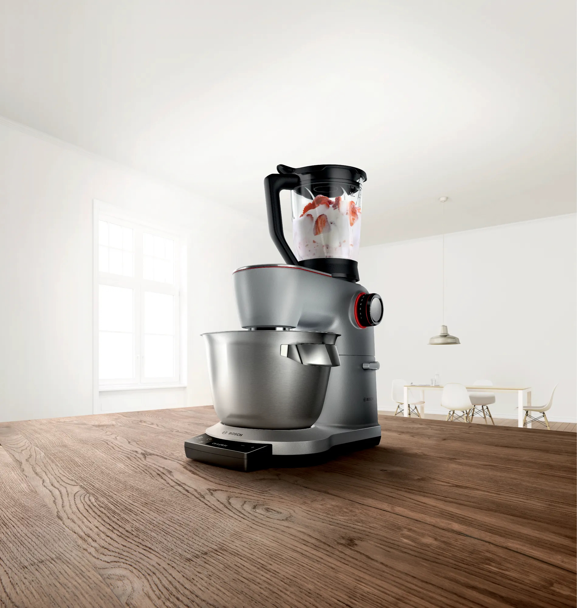 Bosch MUM9YX5S12 robot de cuisine 1500 W 5,5 L Noir, Acier inoxydable Balances intégrées