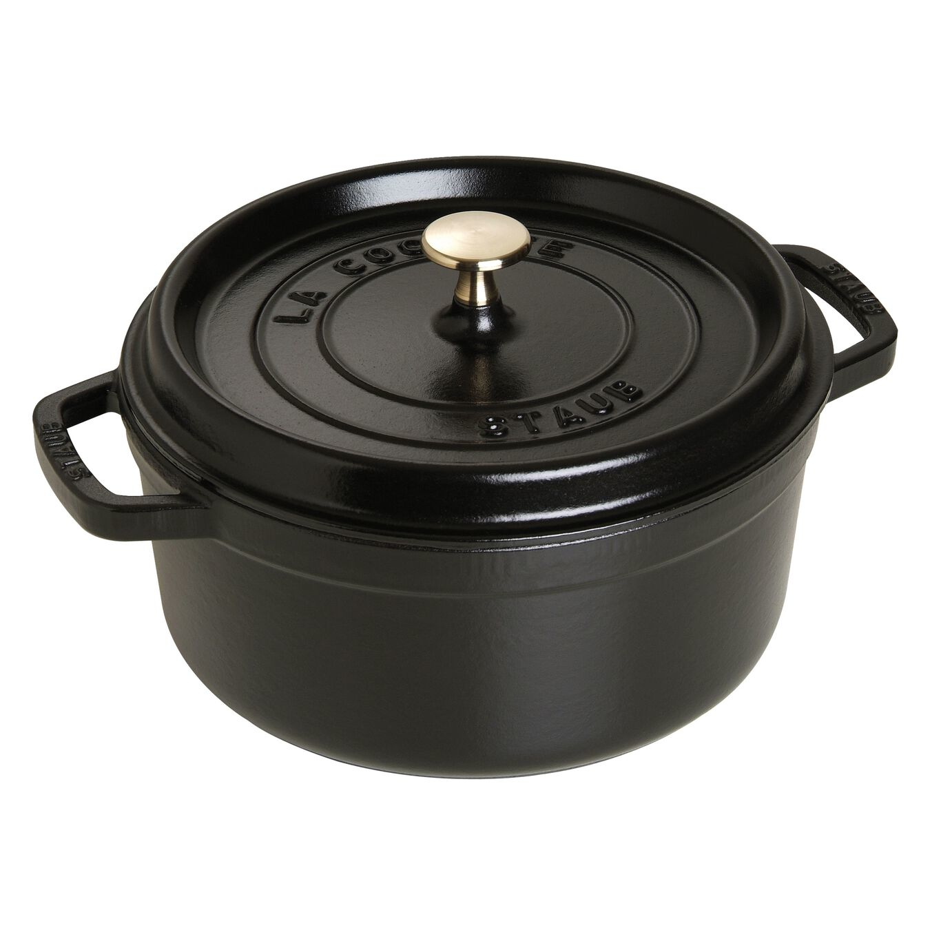 Staub ronde cocotte 24cm zwart 1102425