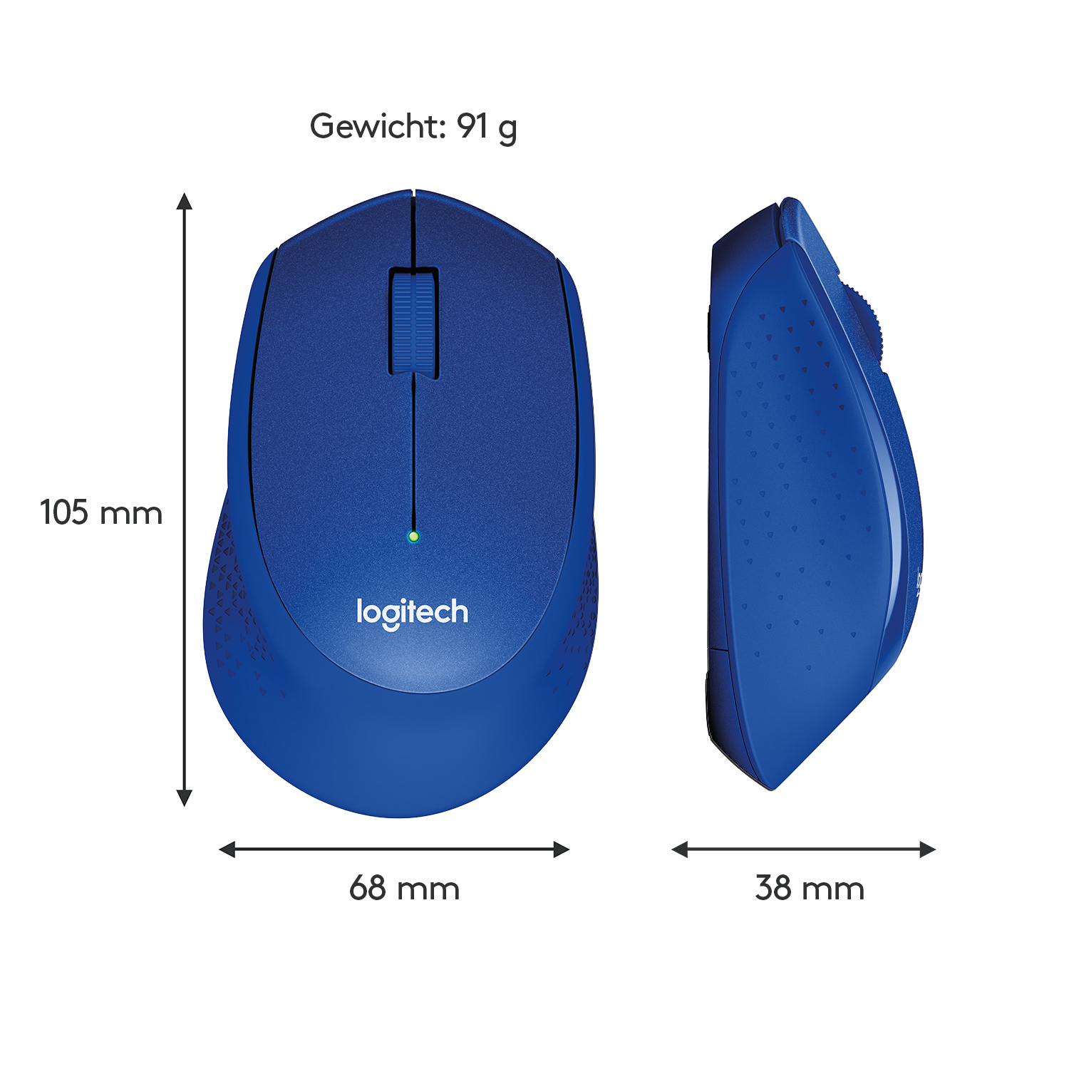 Draadloze Muis Logitech M330 Blue