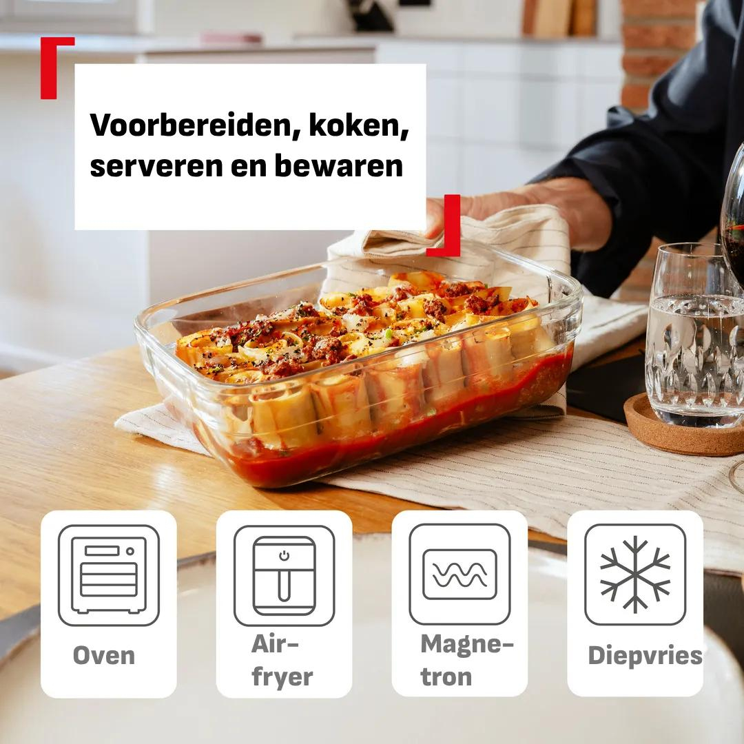 Vershouddoos TEFAL N1240210 OneClick / 1L / glas
