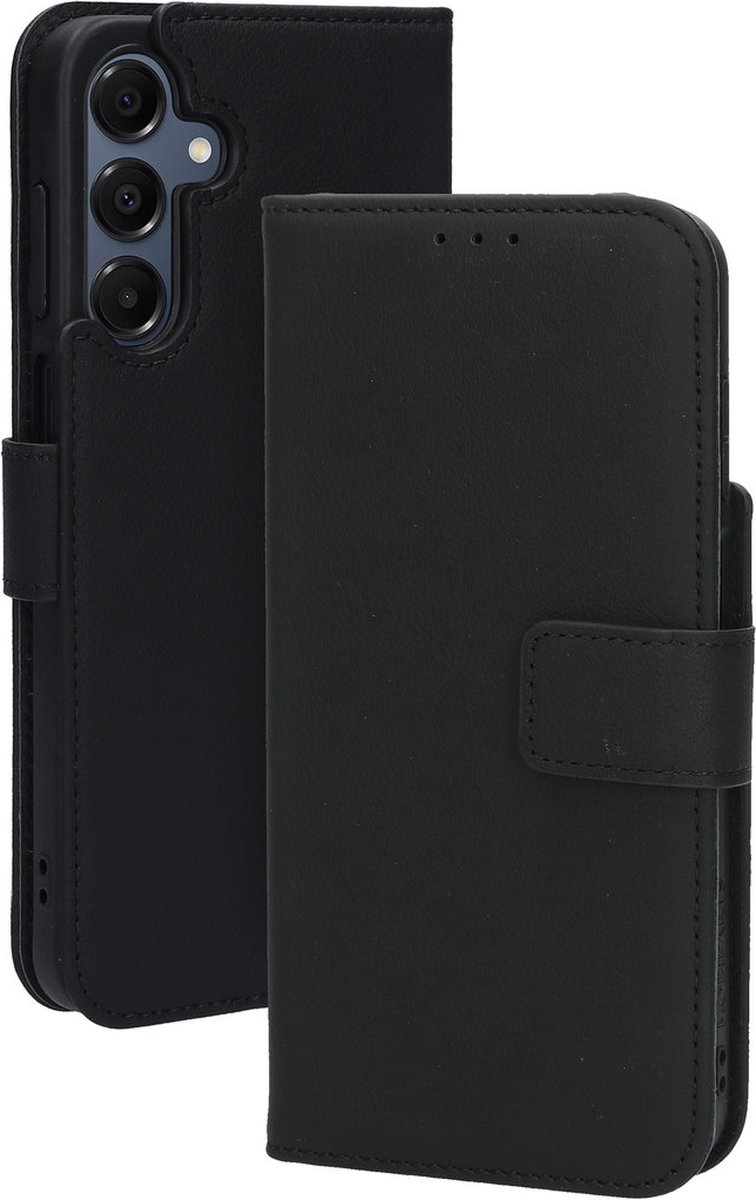 Mobiparts Leather Wallet Case Samsung Galaxy S24 FE Black
