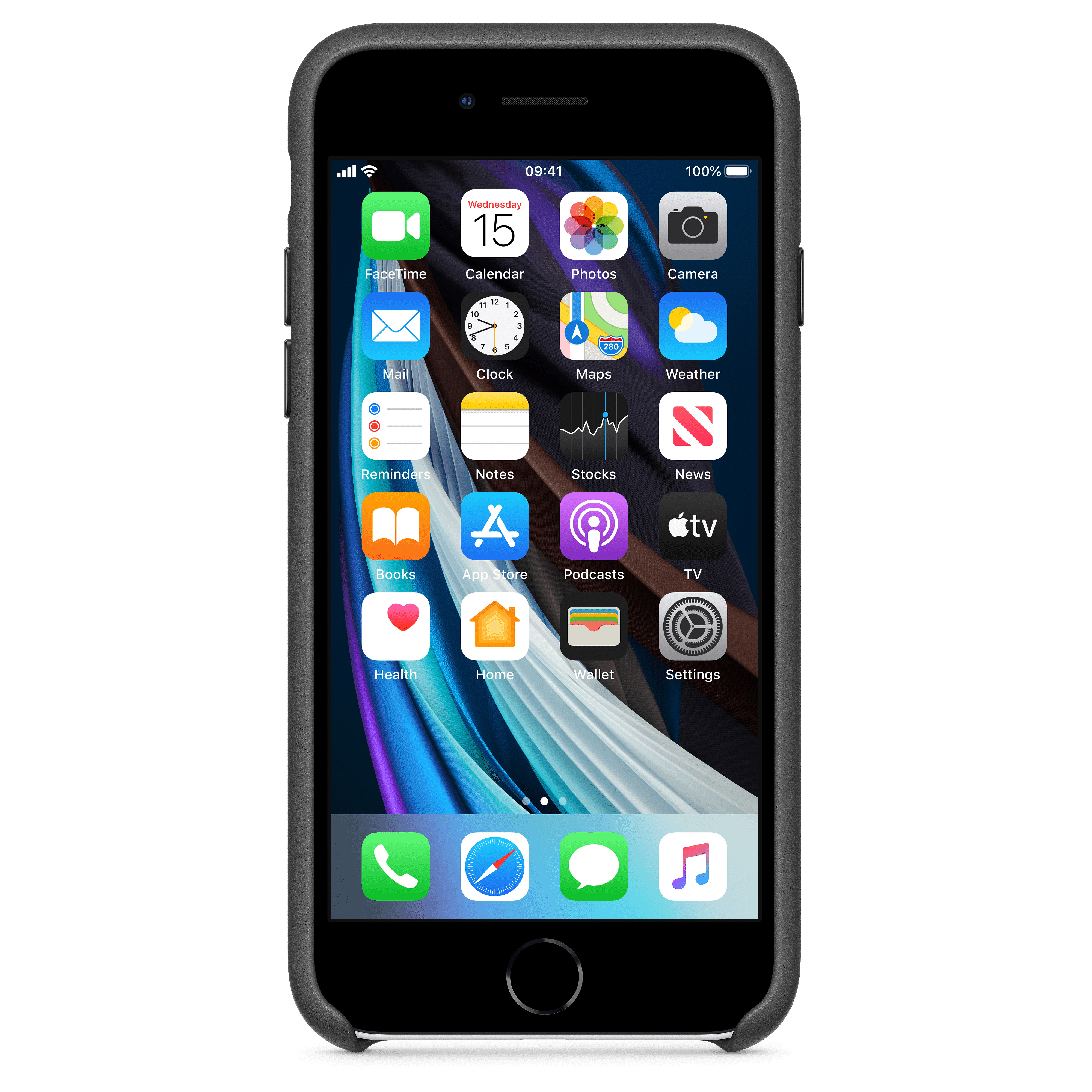 Cover APPLE MXYM2ZM/A iPhone SE 2020 leather Black