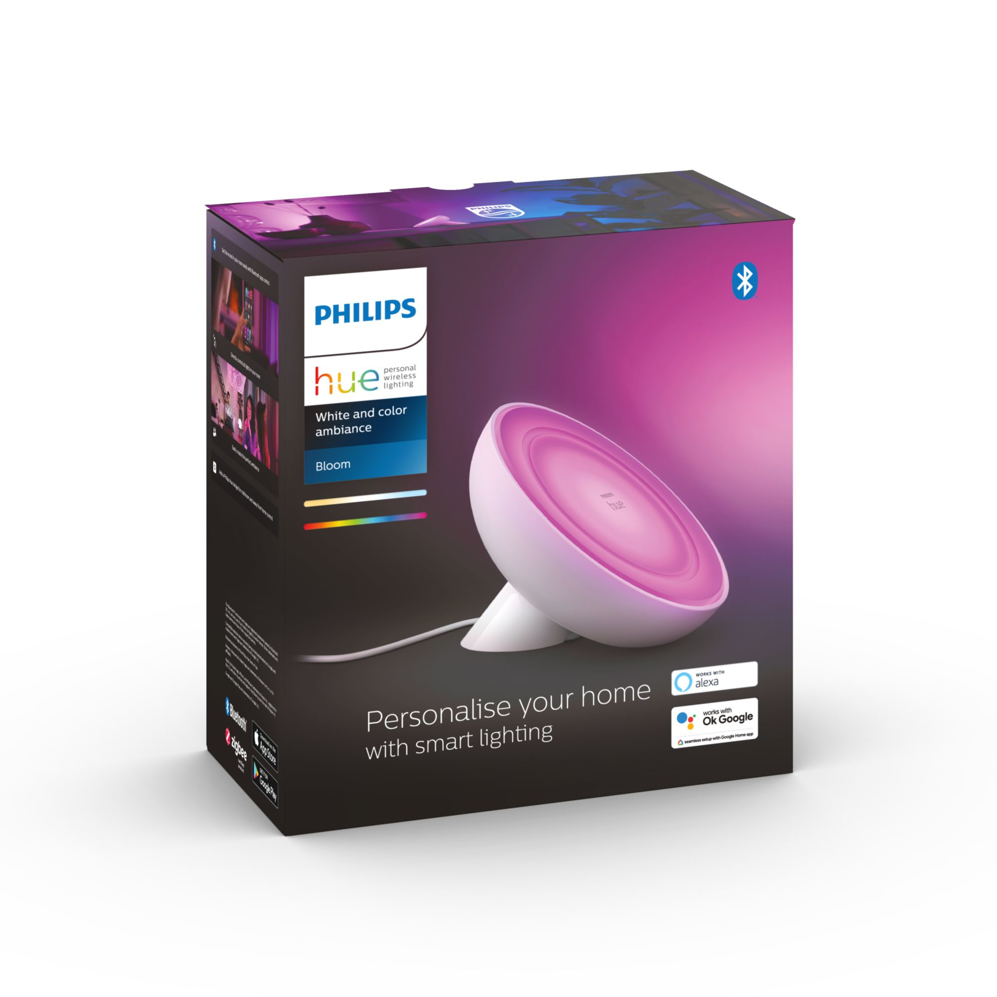 Tafellamp PHILIPS HUE Bloom White Color Ambiance Wit