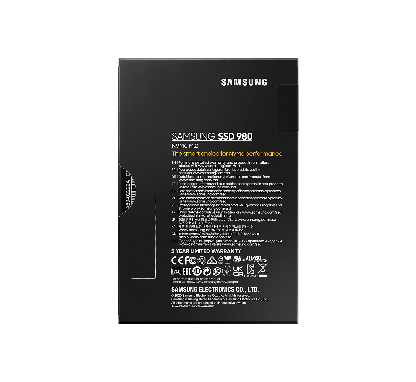 Samsung ssd M.2 980 500GB