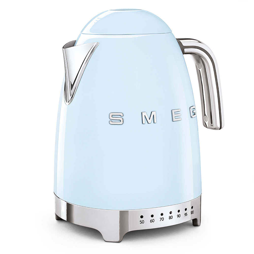 Smeg bouilloire 1,7 bleu pastel KLF04PB
