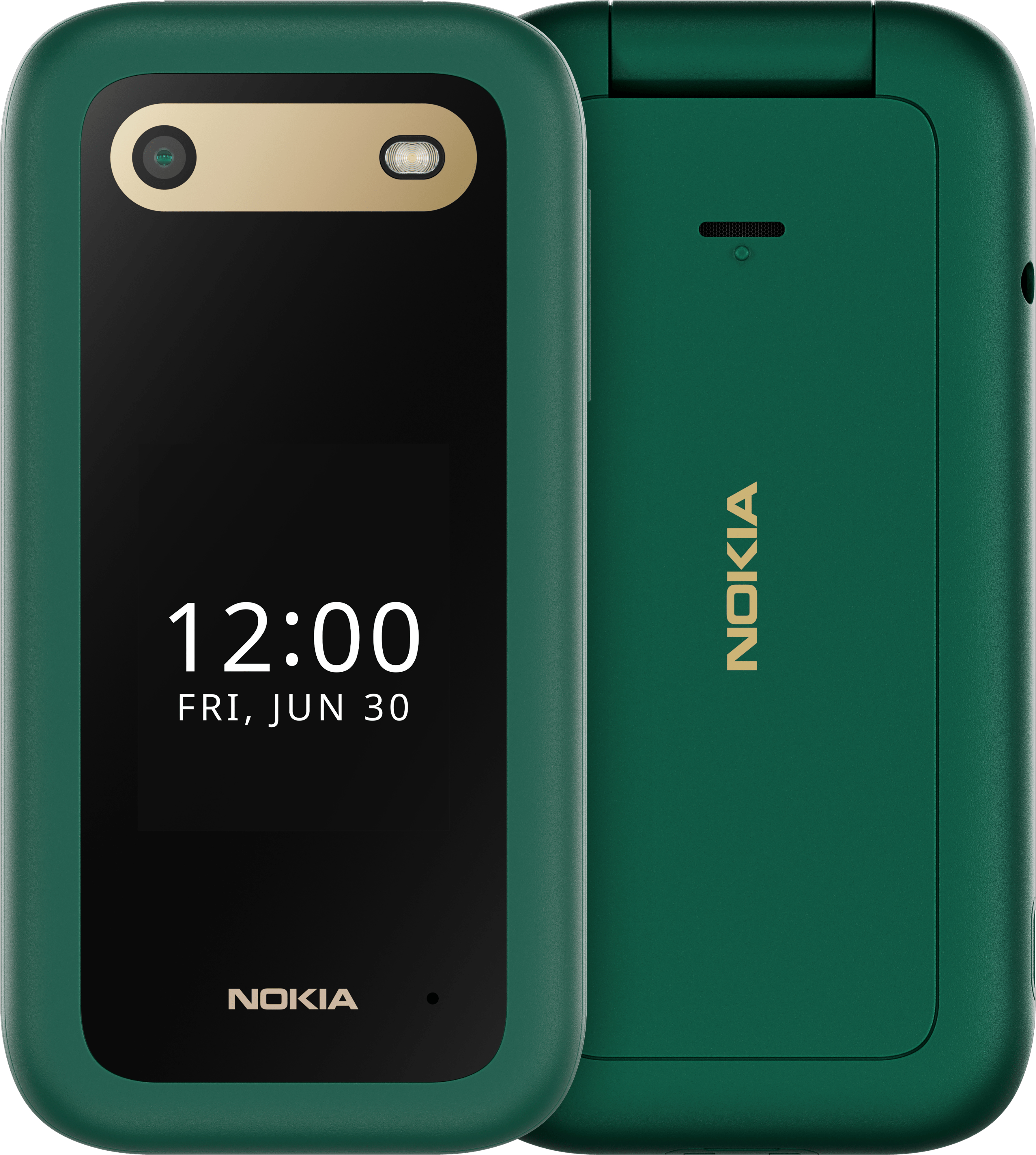 Nokia 2660 Flip 4G 7,11 cm (2.8") 123 g Vert Téléphone d'entrée de gamme
