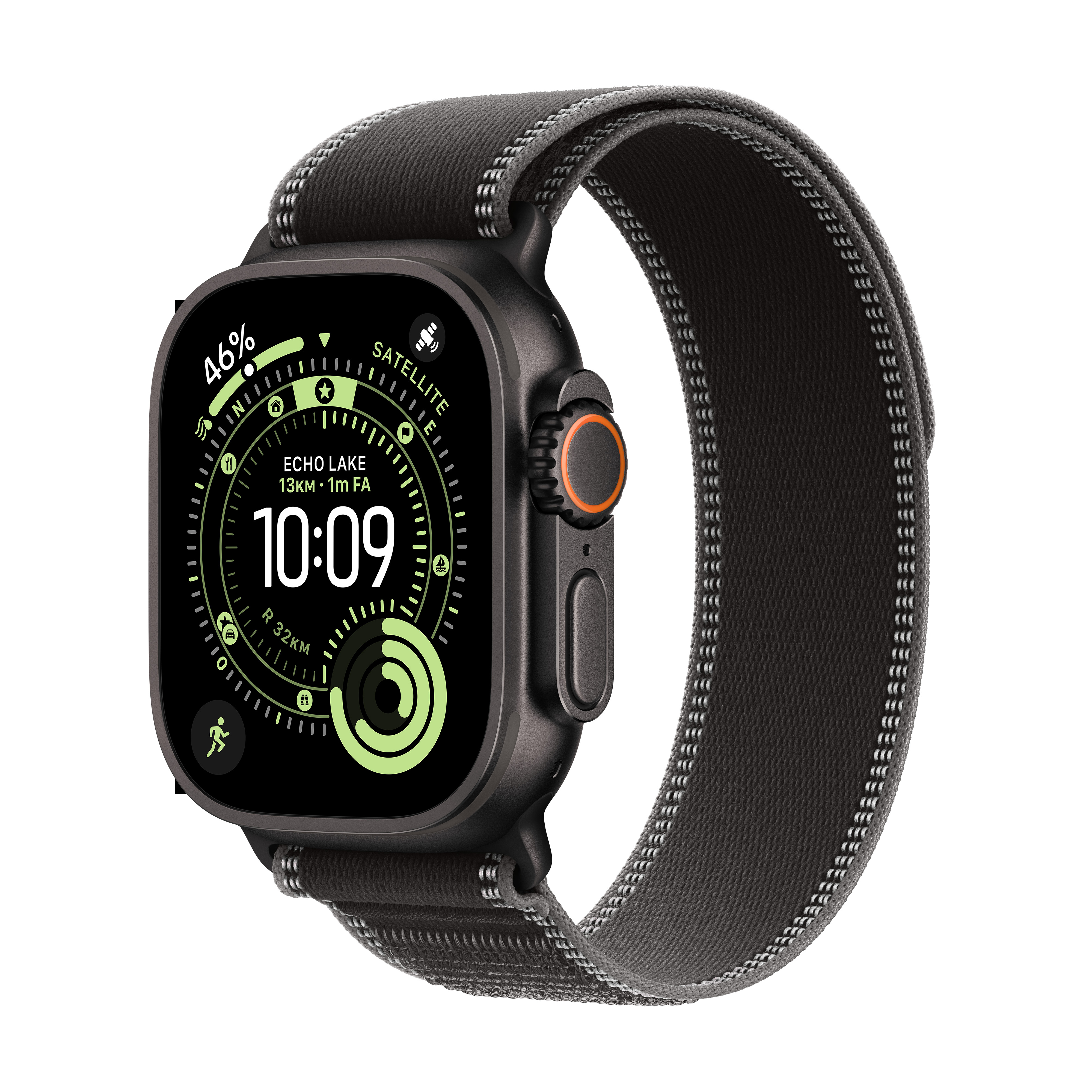 Smartwatch Apple Watch Ultra 3 49MM - Black Titanium Case - Black/Charcoal Trail Loop - M/L