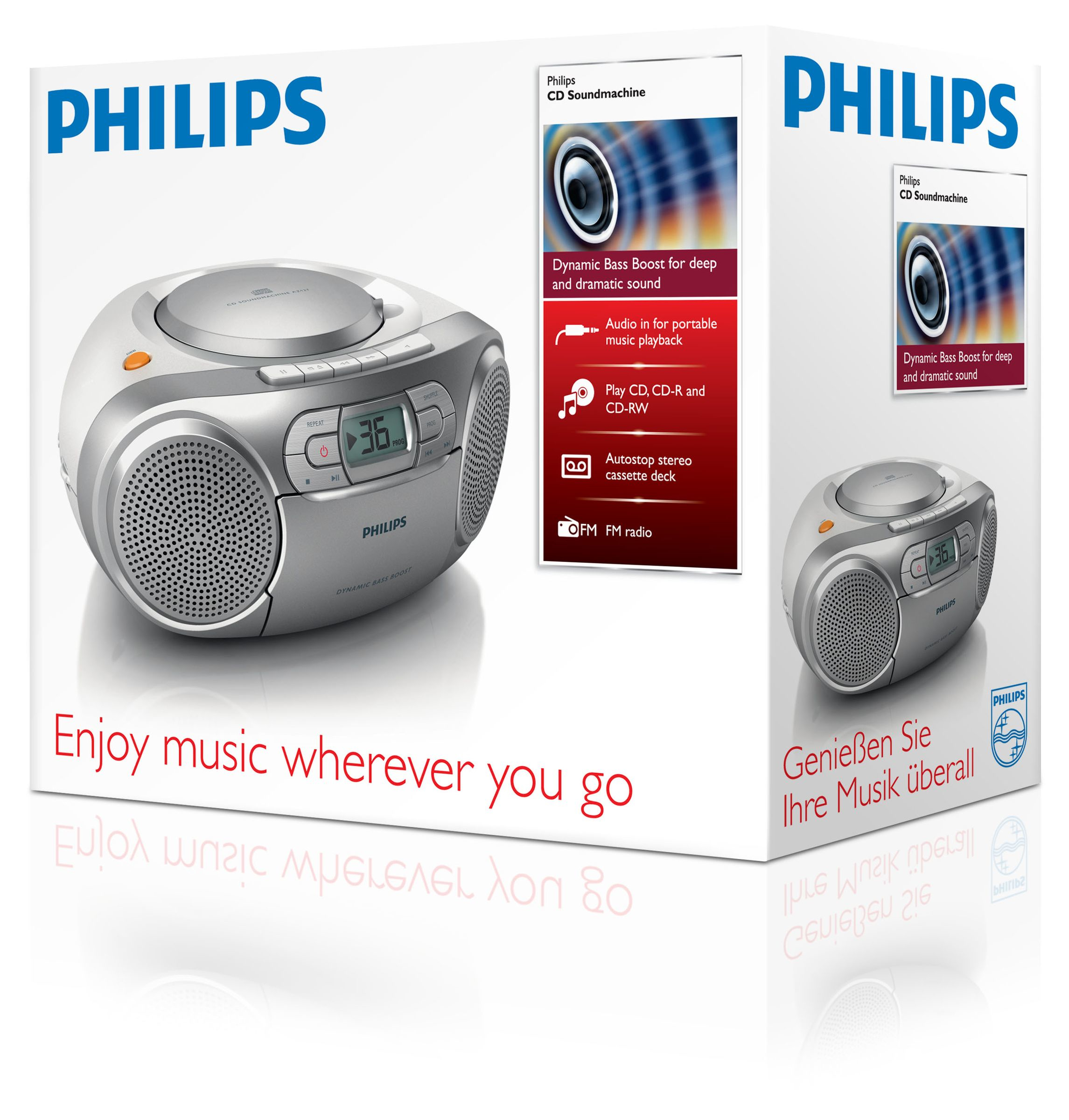 Philips Lecteur de CD AZ127/12