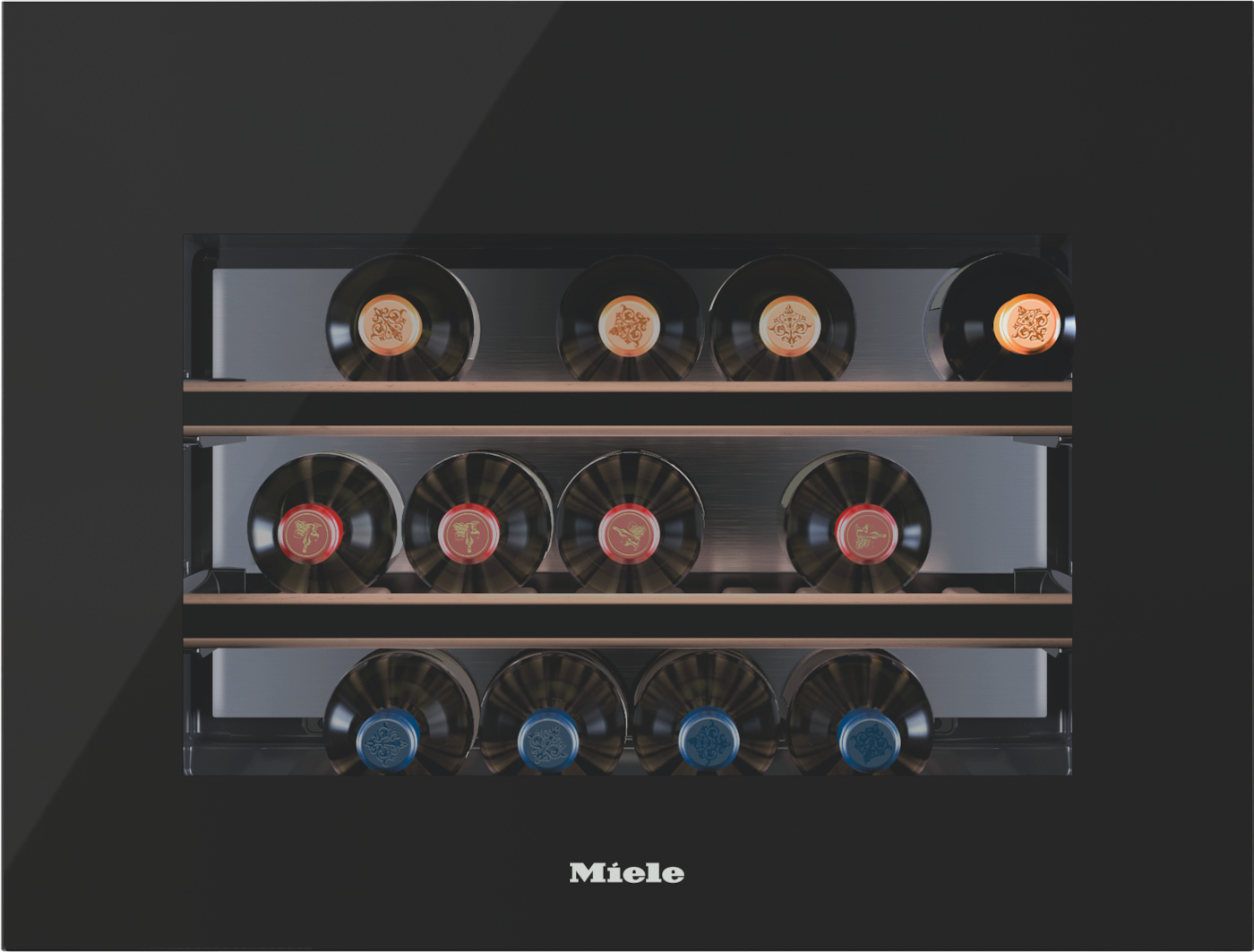 Miele 10529610 wijnkoeler Ingebouwd Zwart 18 fles(sen)