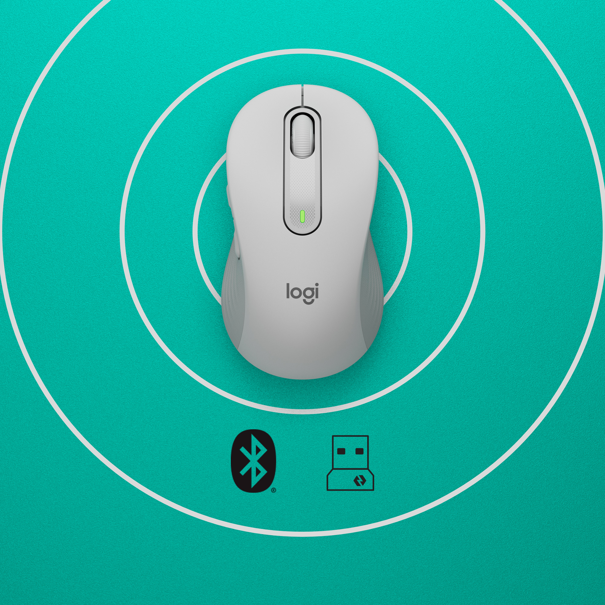 Draadloze Muis Logitech M650 Large R Signature White