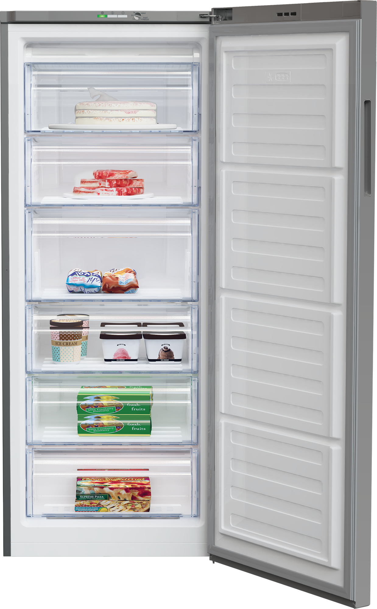 Diepvrieskast BEKO RFSA240M41SN / 215L / E / 150cm / LowFrost