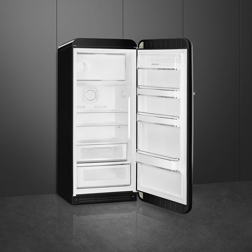 Koelkast SMEG FAB28RBL6 50's Style / C / 244L+26L / 153cm / zwart