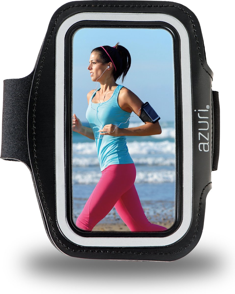 Azuri sport armband extra large - zwart