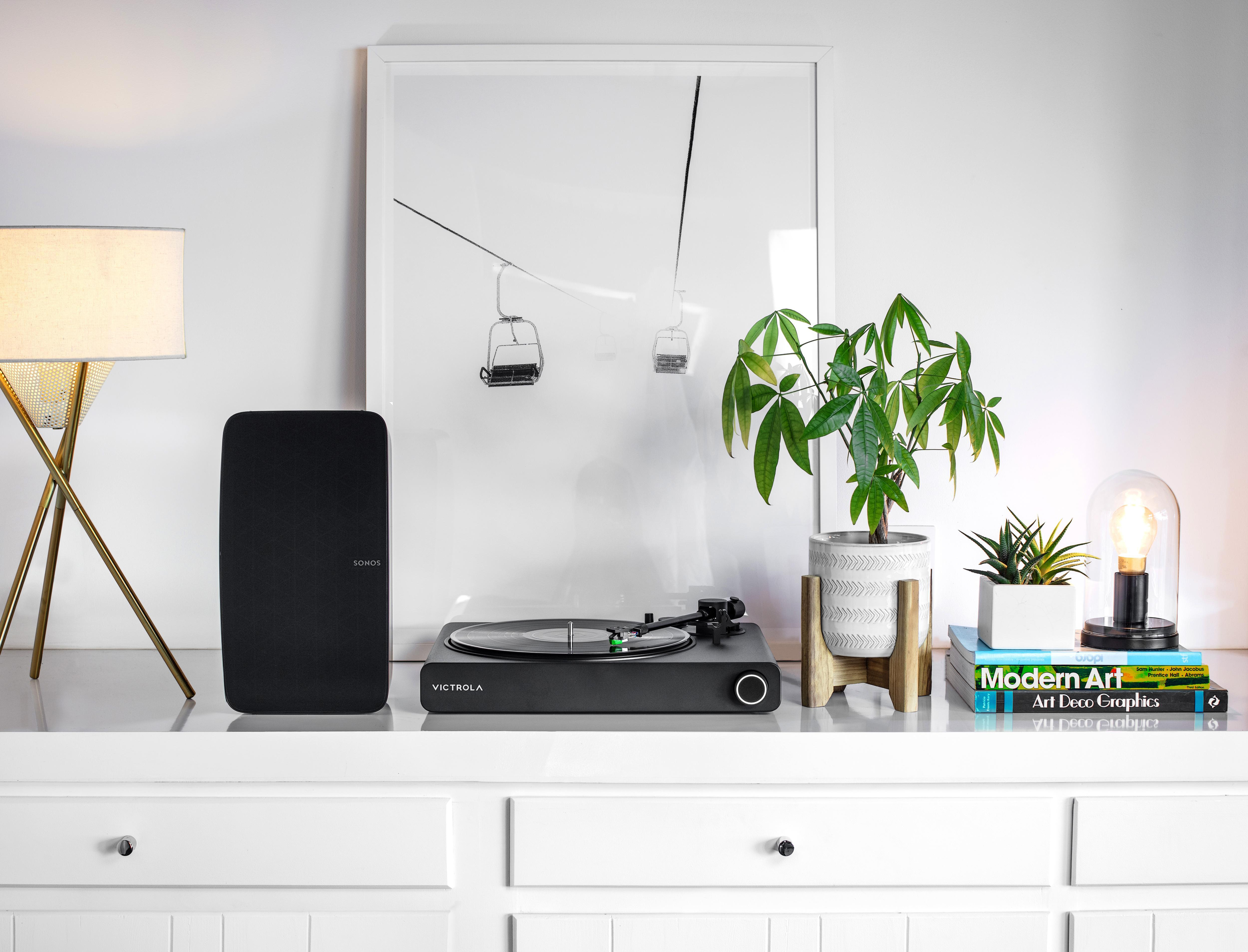 Platenspeler VICTROLA Stream Onyx zwart | compatibel met Sonos