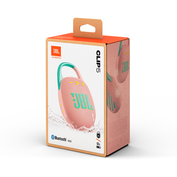 Bluetooth speaker JBL Clip 5 roze