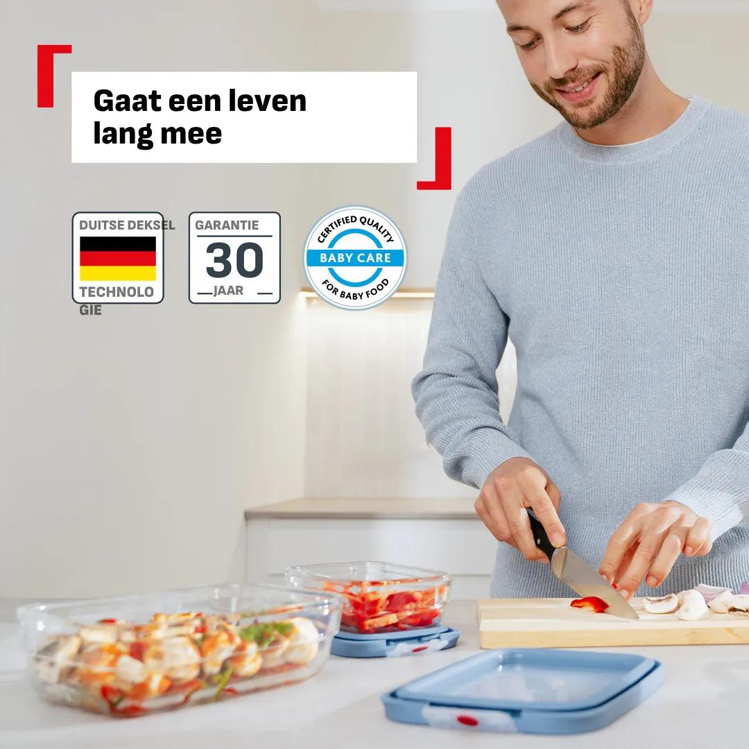 Vershouddoos TEFAL N1240210 OneClick / 1L / glas
