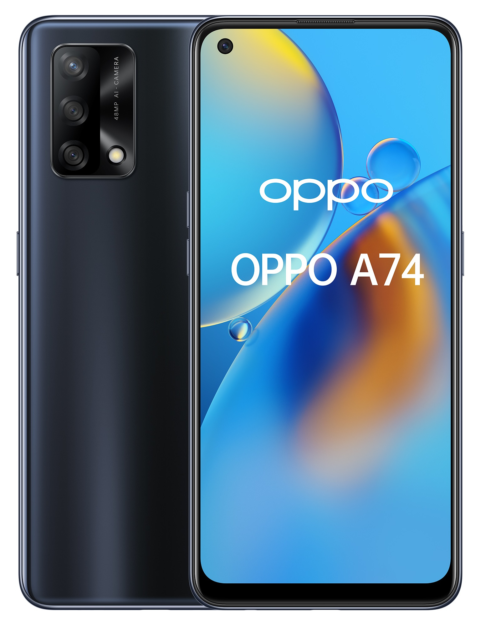 OPPO A74 16,3 cm (6.43") Dual SIM ColorOS 11.1 4G USB Type-C 6 GB 128 GB 5000 mAh Zwart