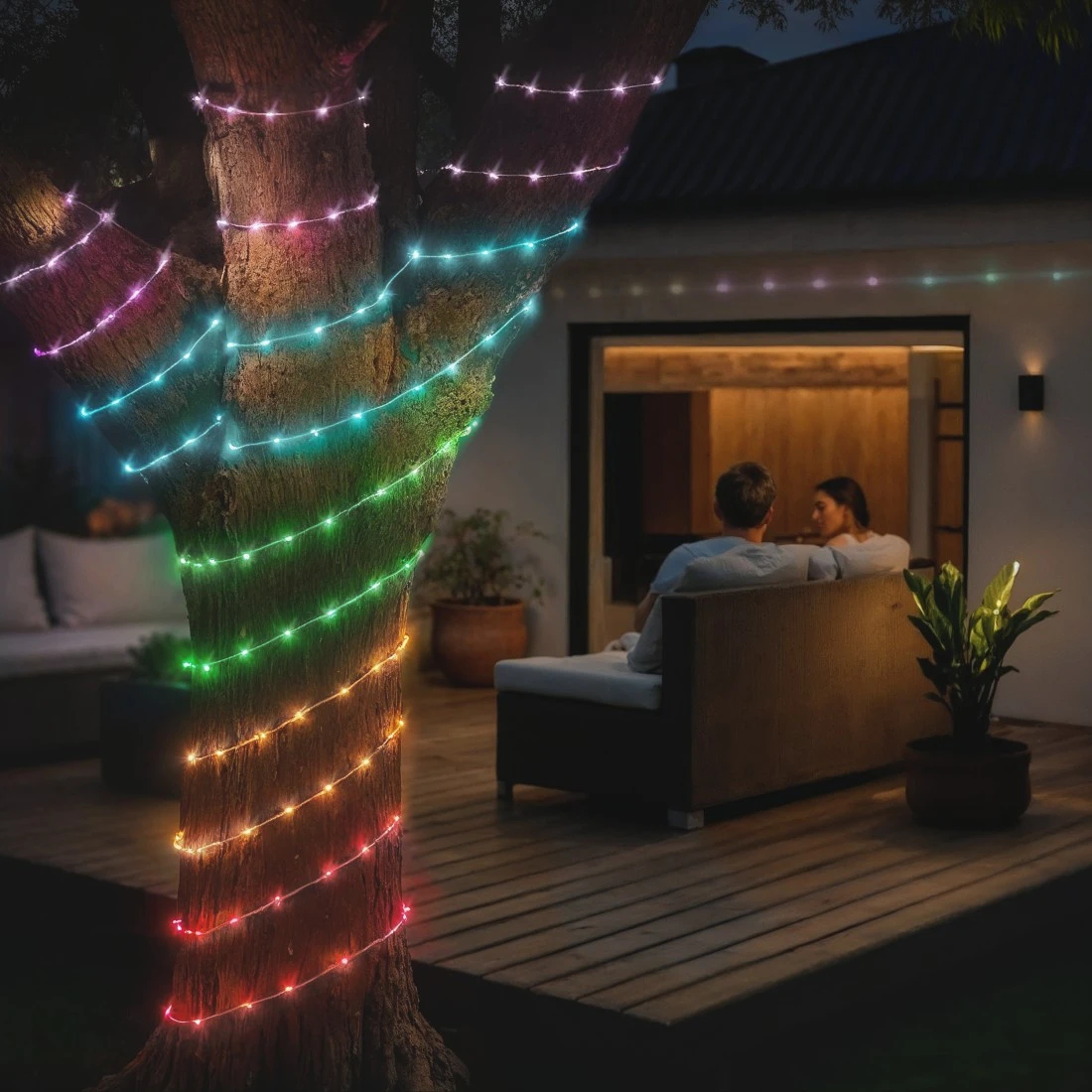 Hama 00176660 éclairage intelligent Guirlande lumineuse intelligente Wi-Fi