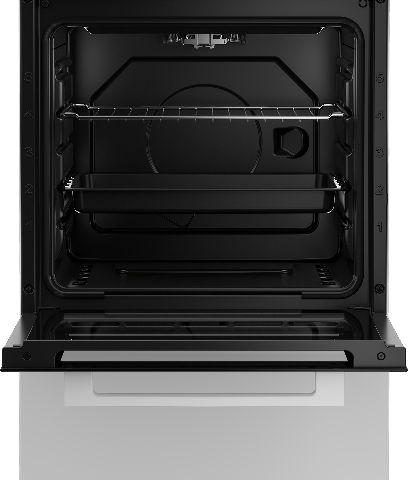 Beko FSG52020DW fornuis Vrijstaand fornuis Gas Gaskookplaat Zwart, Wit