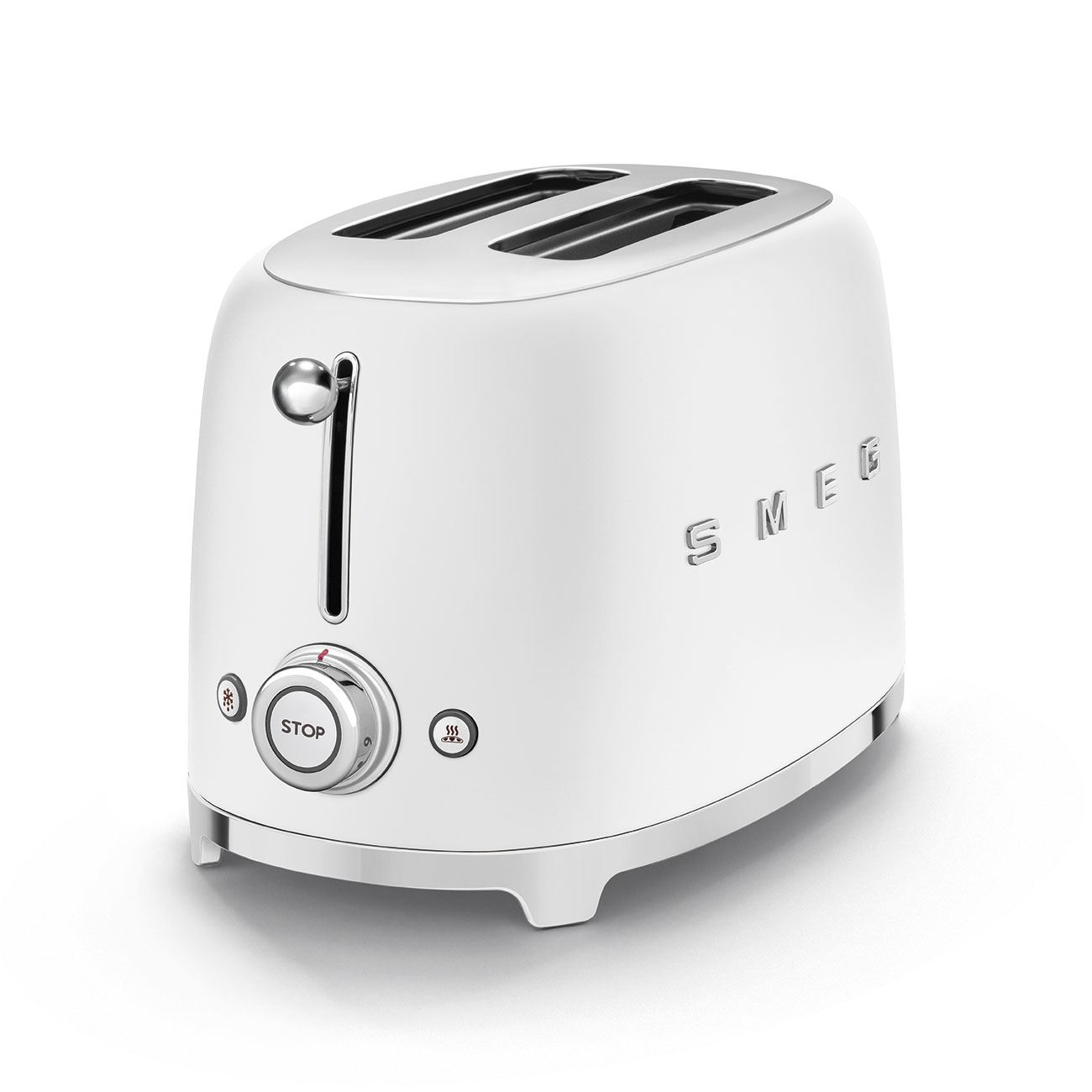 Smeg grille-pain blanc mat TSF01WHMEU