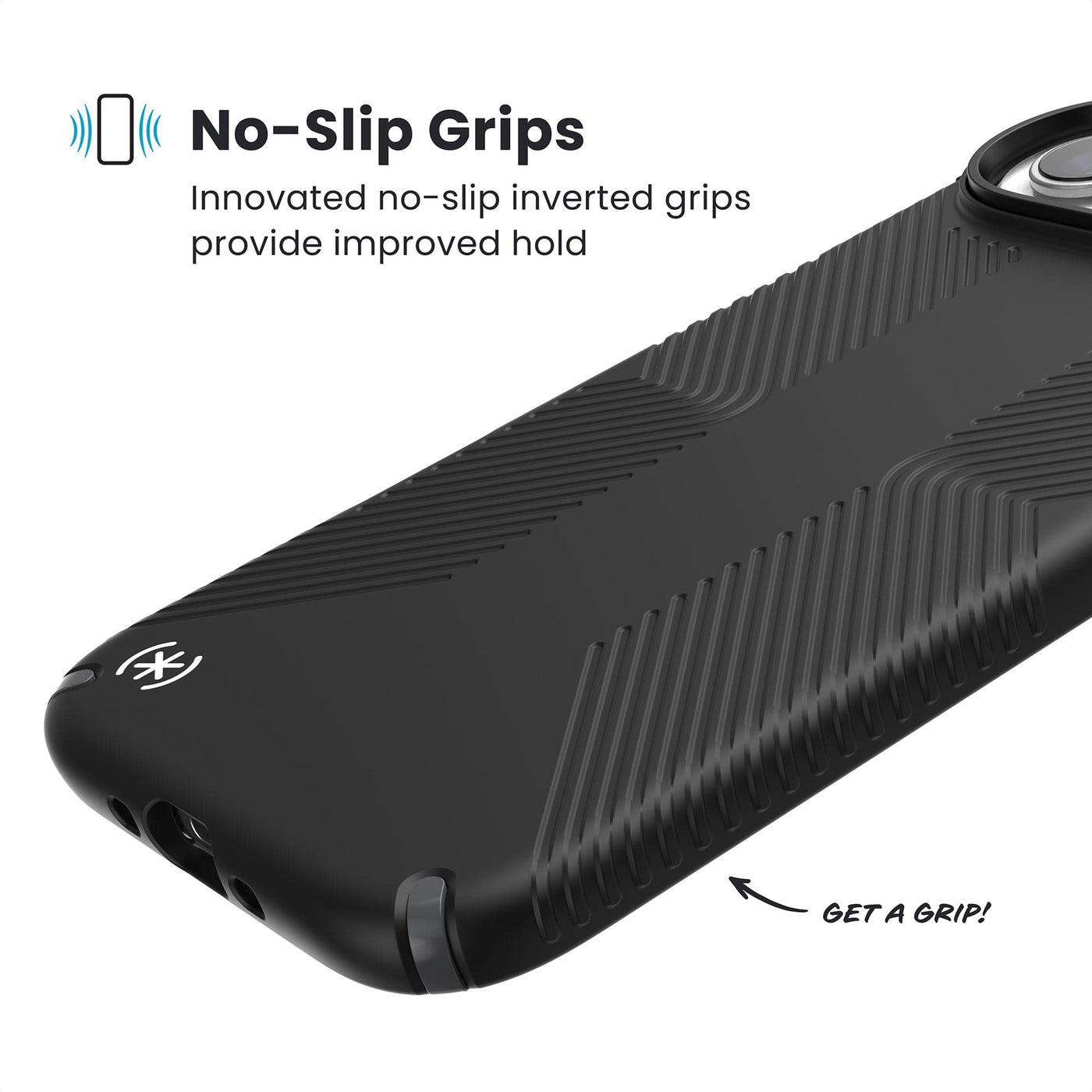 Speck Presidio2 Grip + MS Apple iPhone Air Black - with Microban