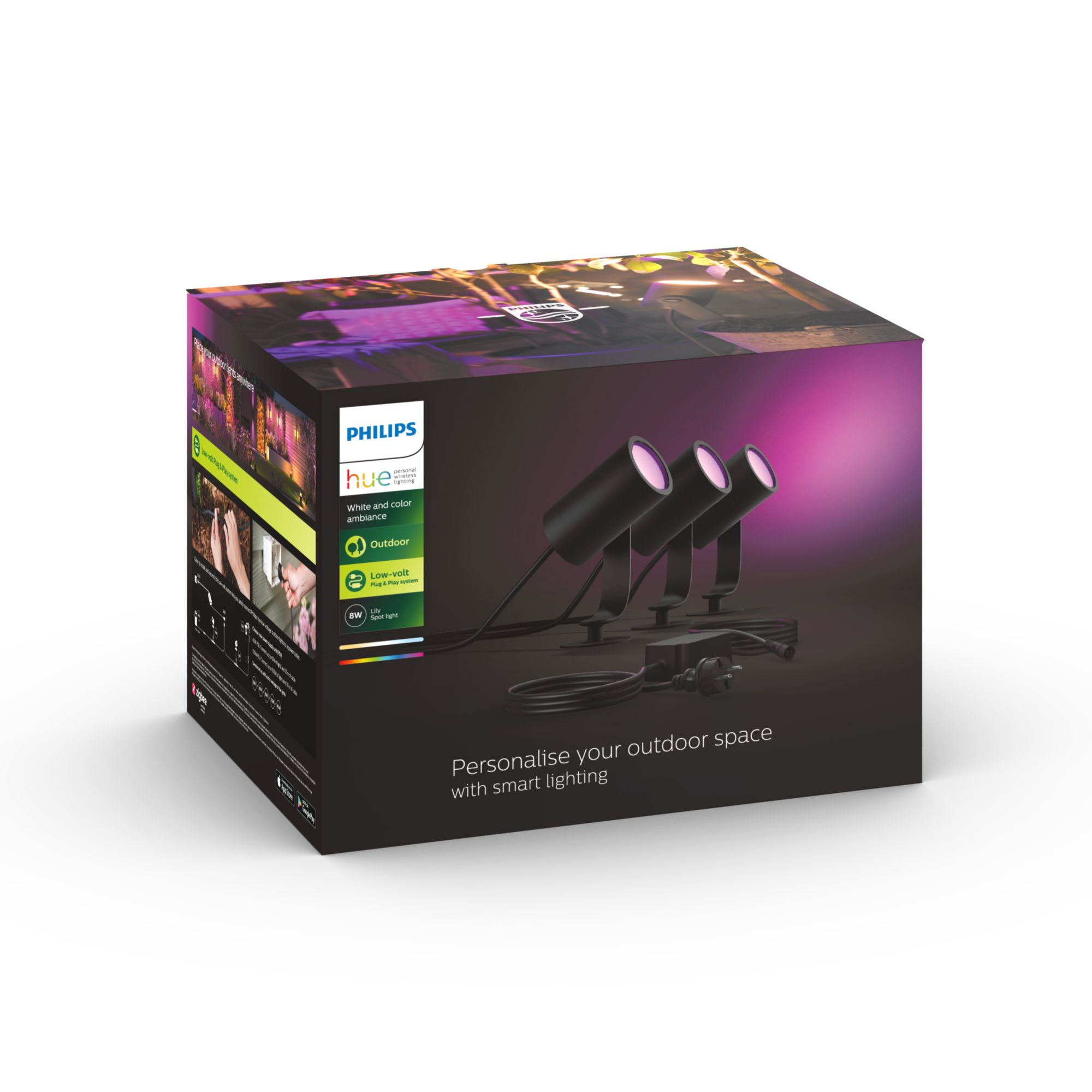 Outdoor PHILIPS HUE Lily Spot 3x