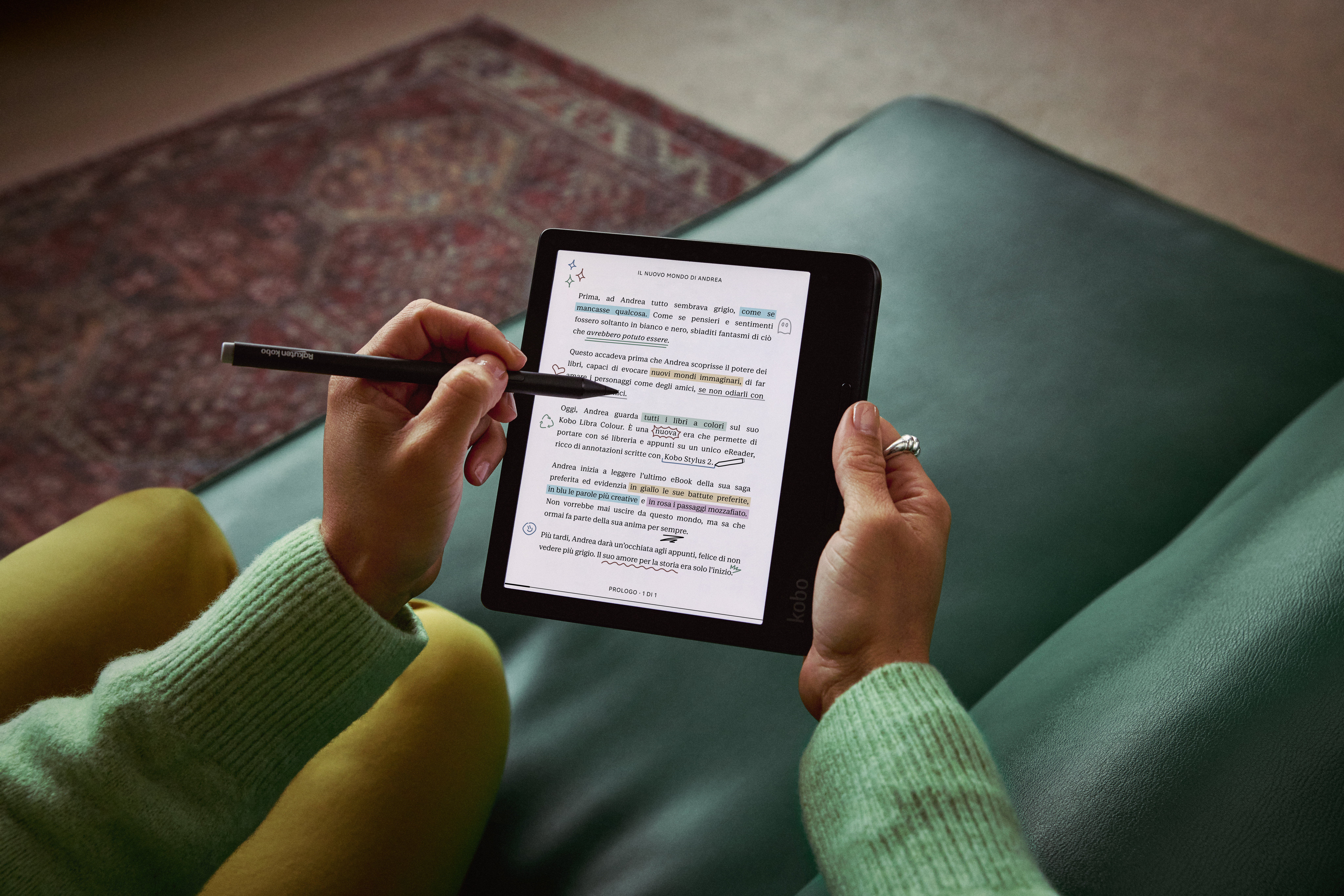 E-reader Kobo Libra Colour E-book Touchscreen 32GB Wi-Fi Wit