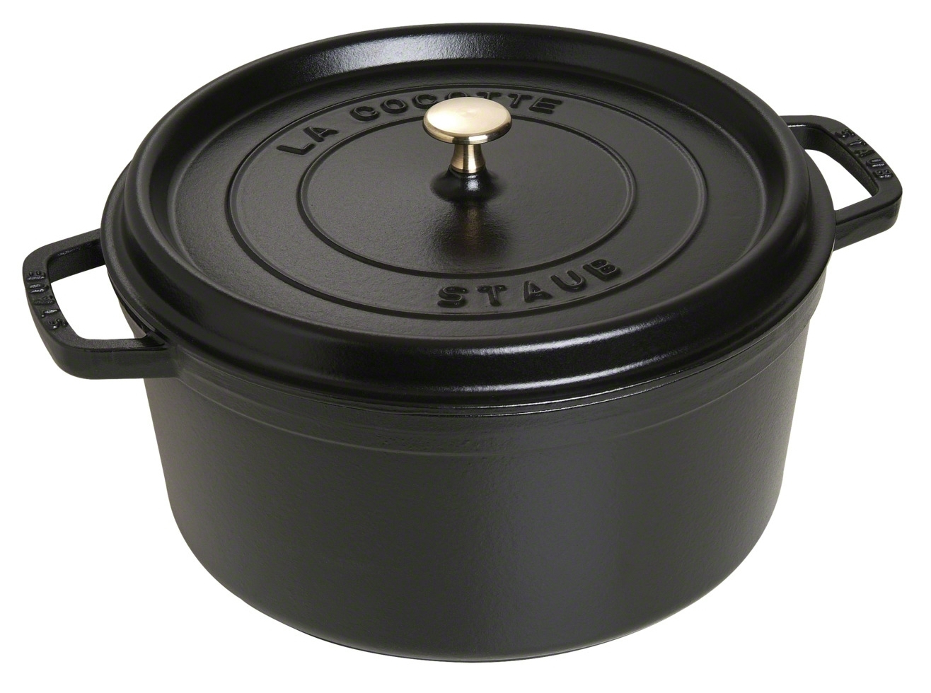 Staub ronde cocotte 30cm zwart 1103025