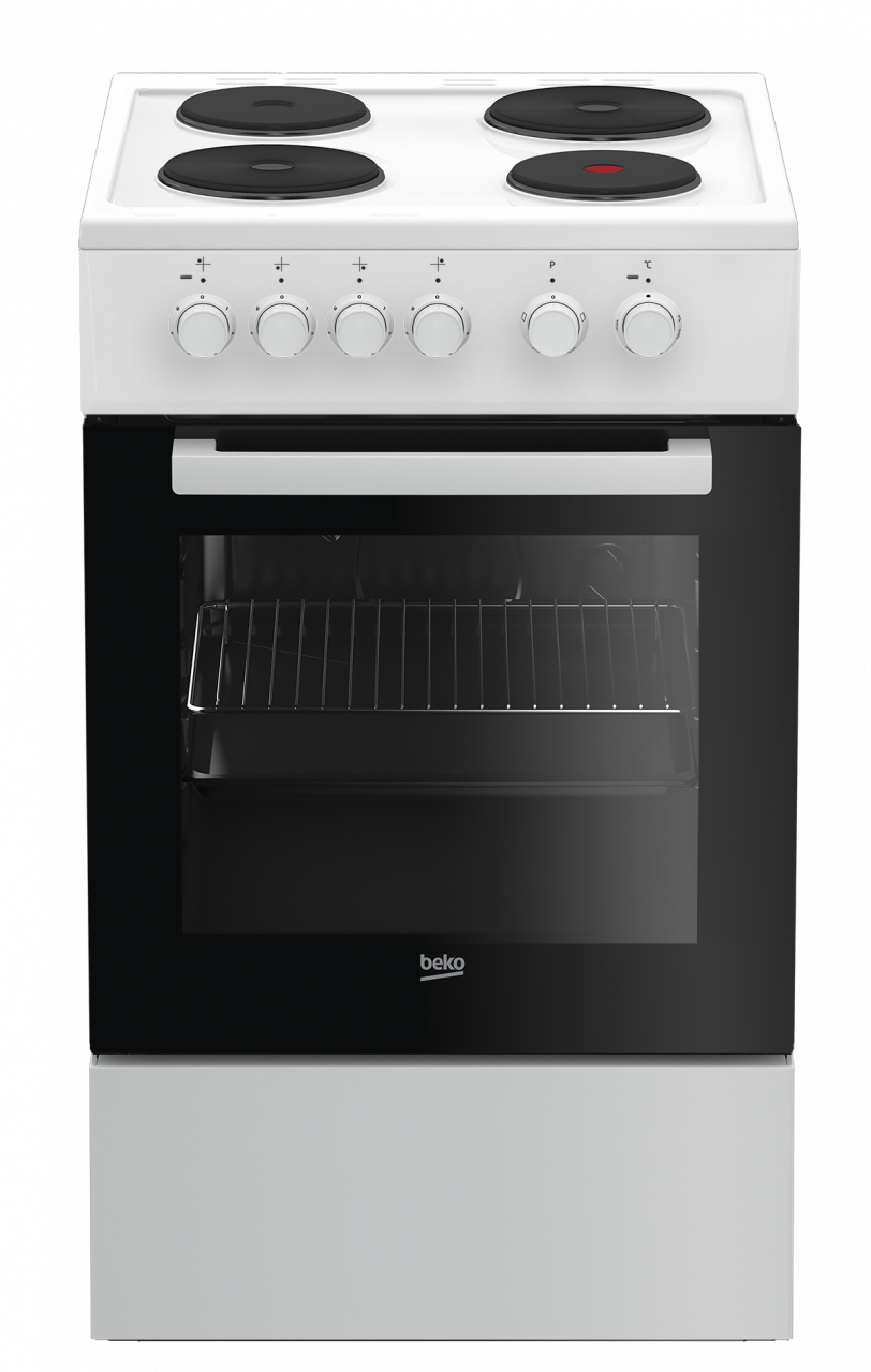 Beko FSS56000GW fornuis Vrijstaand fornuis Electrisch Gesealde plaat Wit A