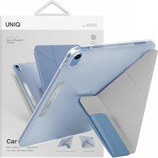 Uniq iPad 10,9" (2022), housse Camden, bleu