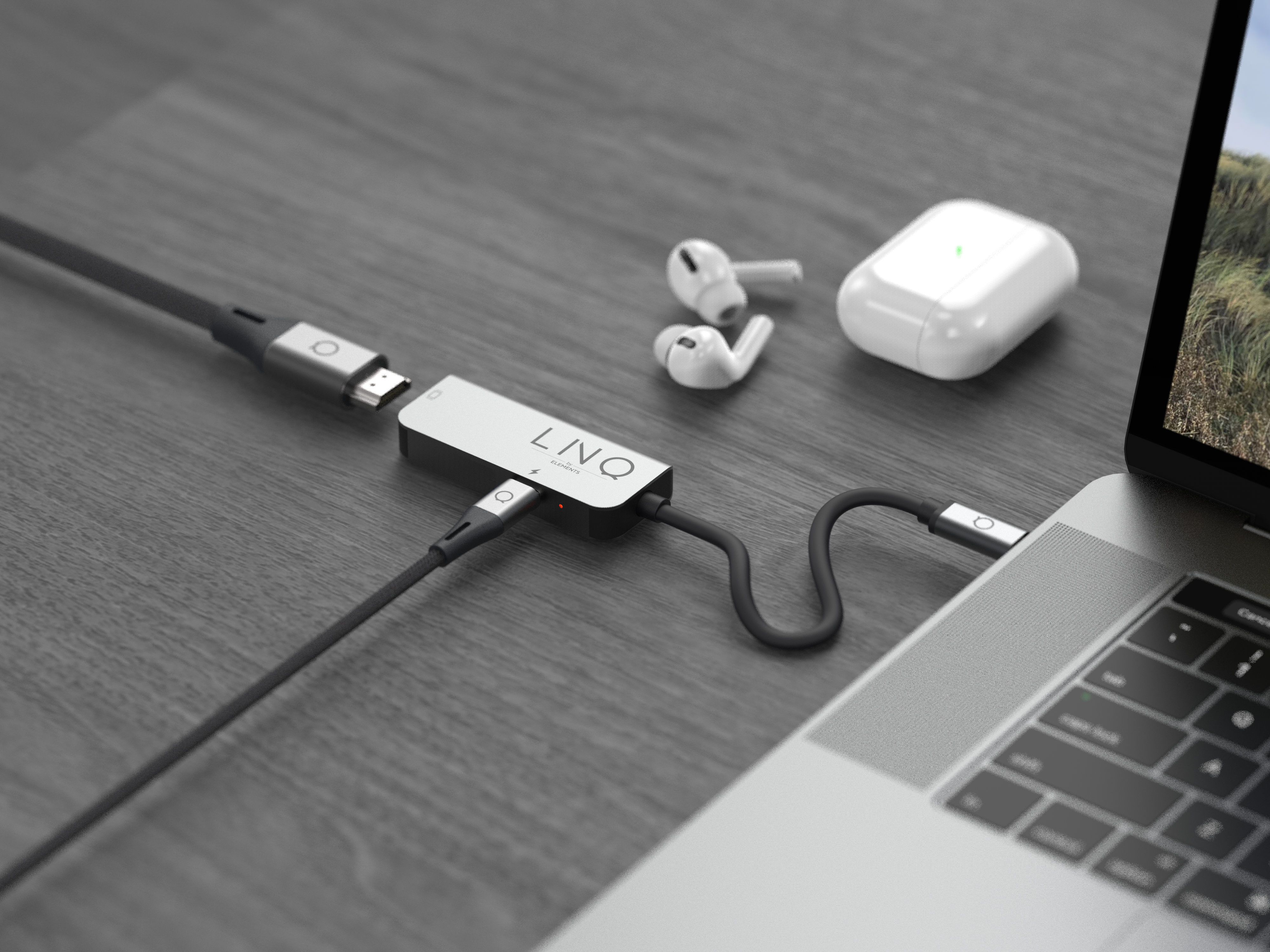 Linq 2 en 1 USB-C Multiport Hub ,