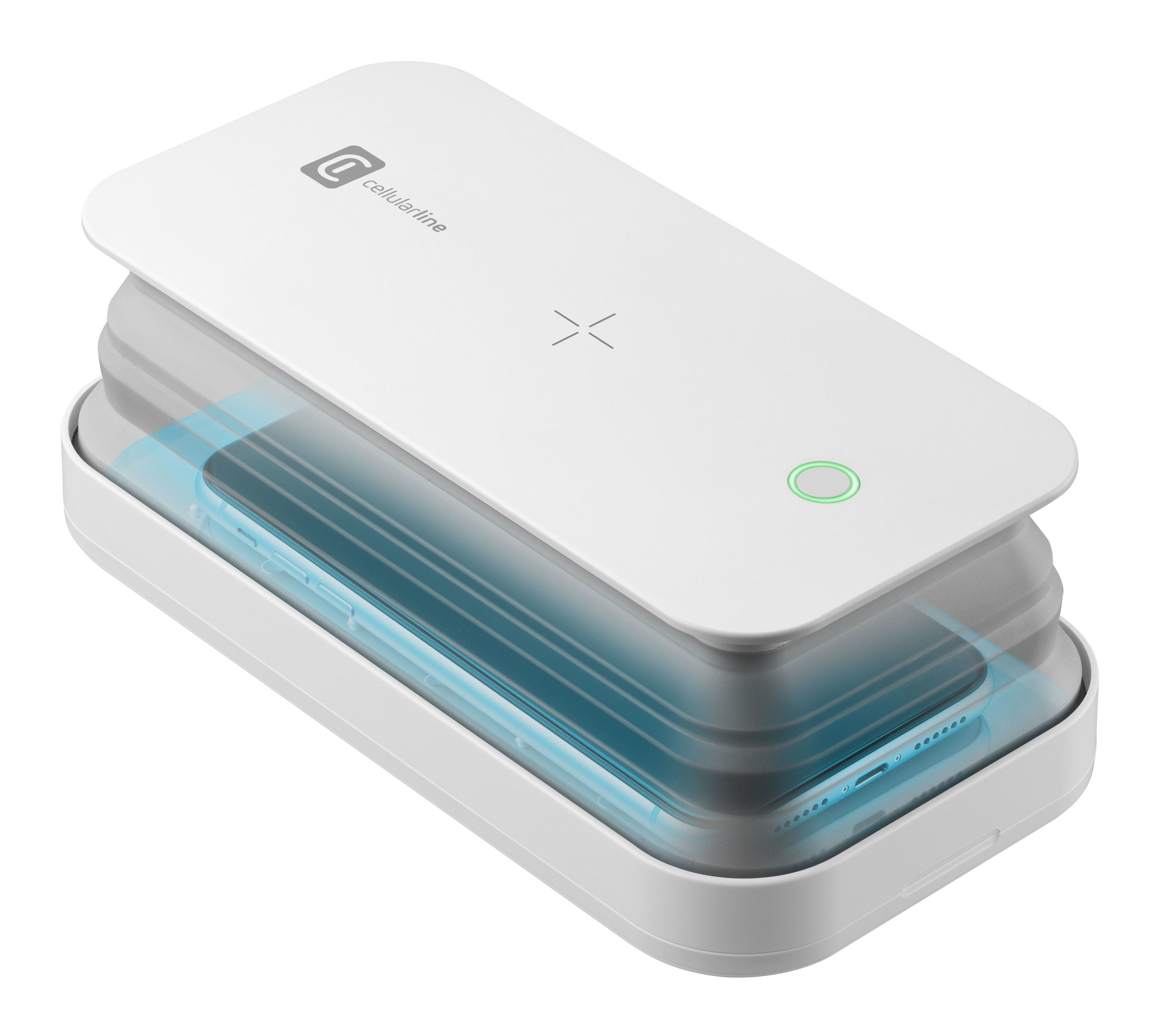 UVC smartphone sterilisator UVCSTERILIZERW draadloos, wit