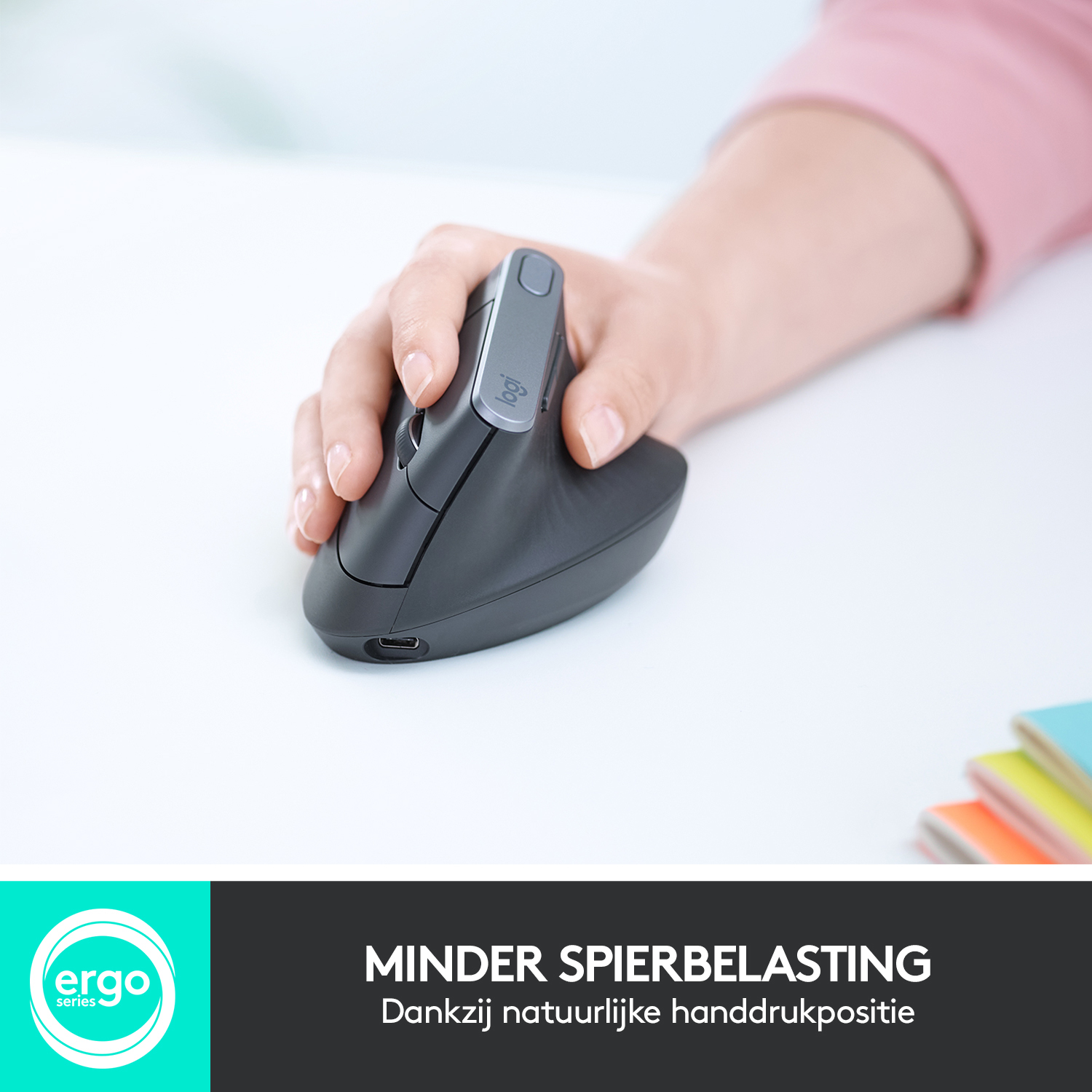 Draadloze Muis Logitech 910-005448MX Vertical Ergonomic GRA