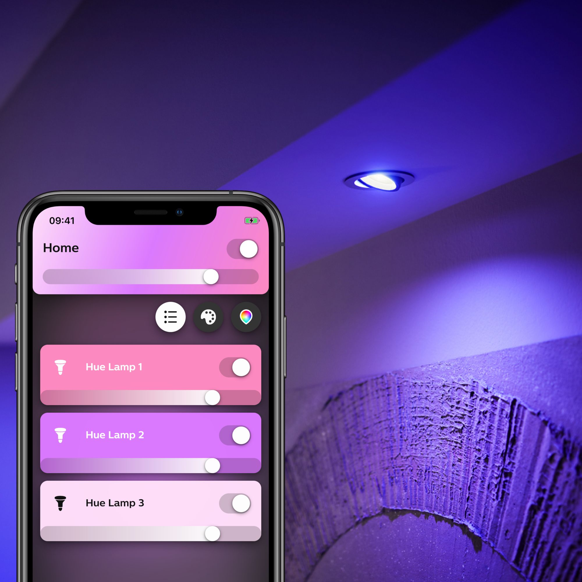 Lamp PHILIPS HUE White Color Ambiance GU10 1x