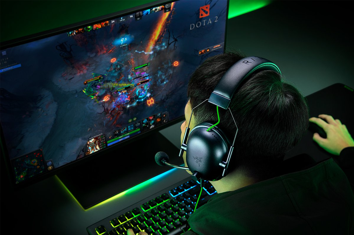 Razer Blackshark V2 X Headset Bedraad Hoofdband Gamen Zwart, Groen