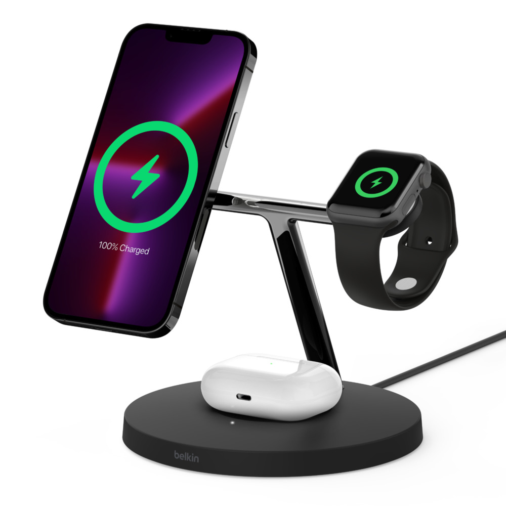 Belkin boostcharge pro 3in1 magsafe noir