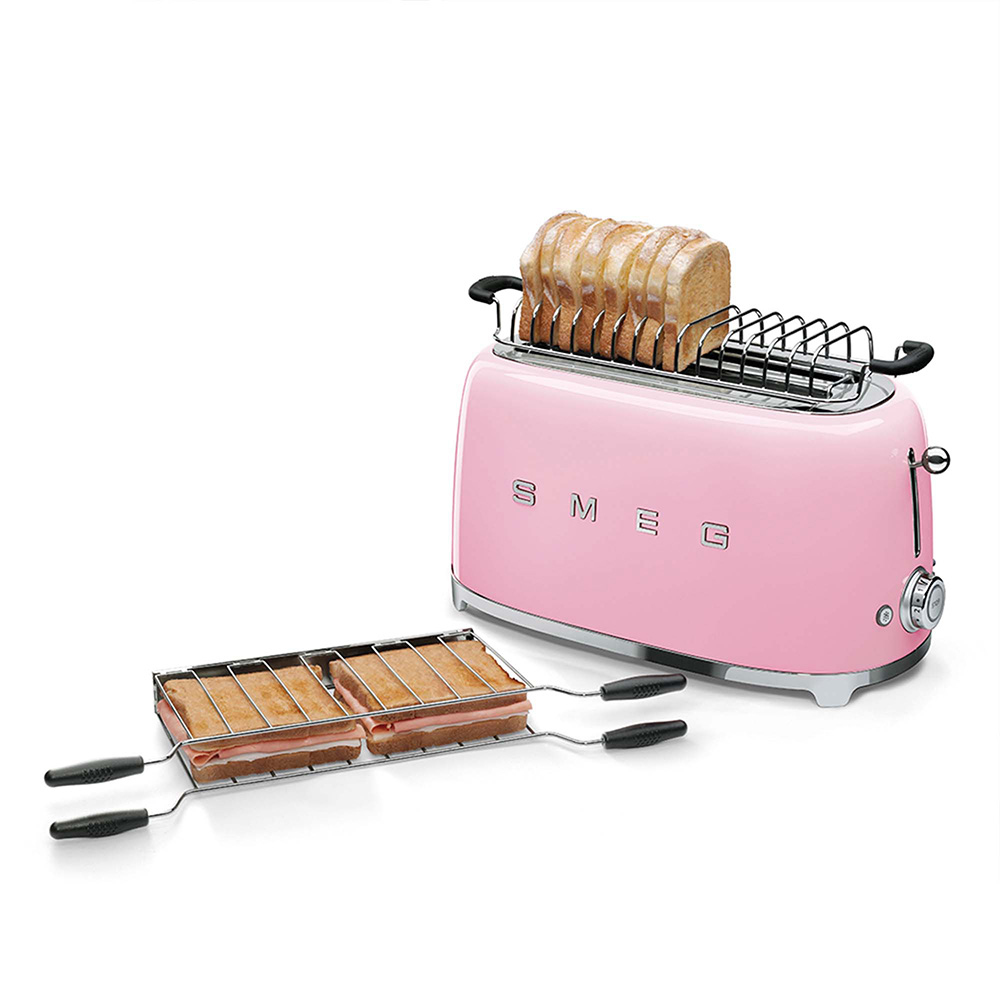 Smeg grille-pain rose TSF02PKEU