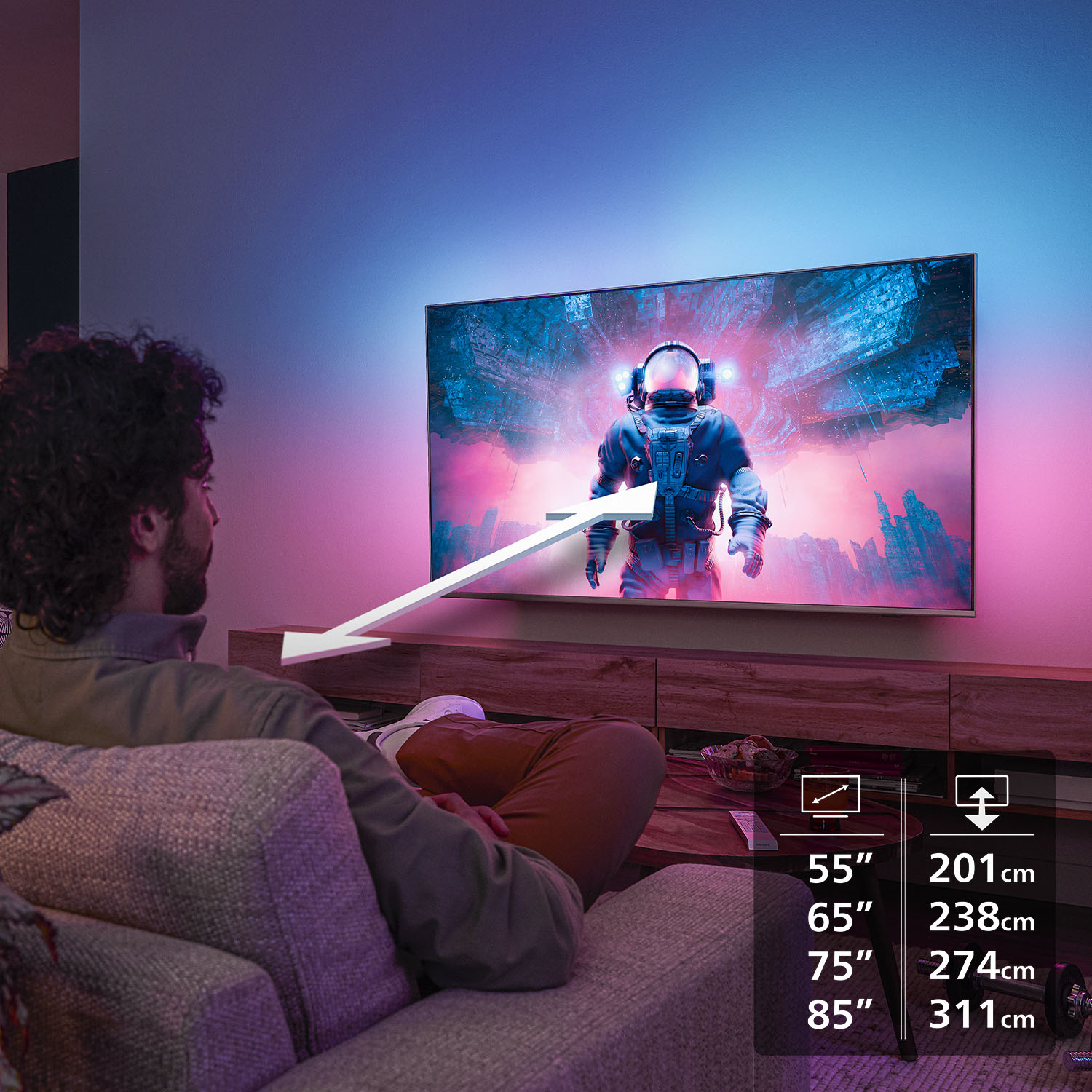 QD MiniLED TV PHILIPS 85MLED910/12