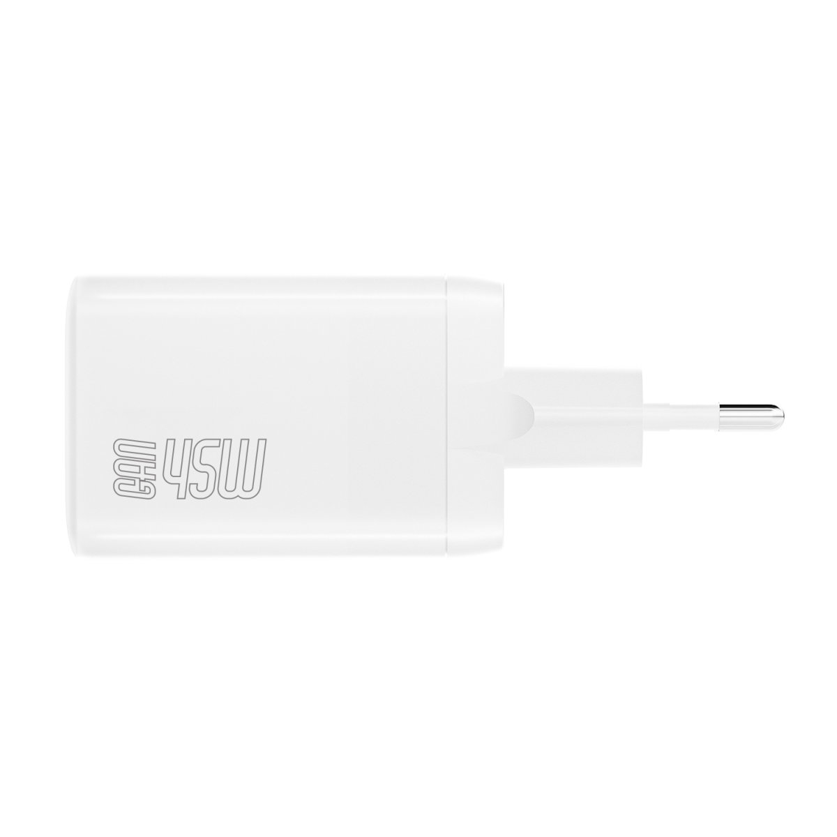 Laadadapter 4Smarts Charger PD Plug Dual 45W GaN 2xC White