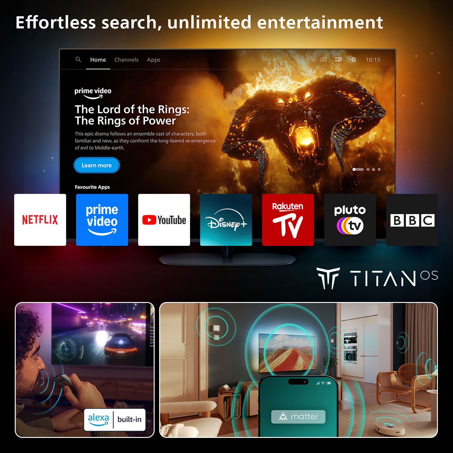 Philips 8500 series 85PUS850012 2,16 m (85") 4K Ultra HD Smart TV Wifi Zwart