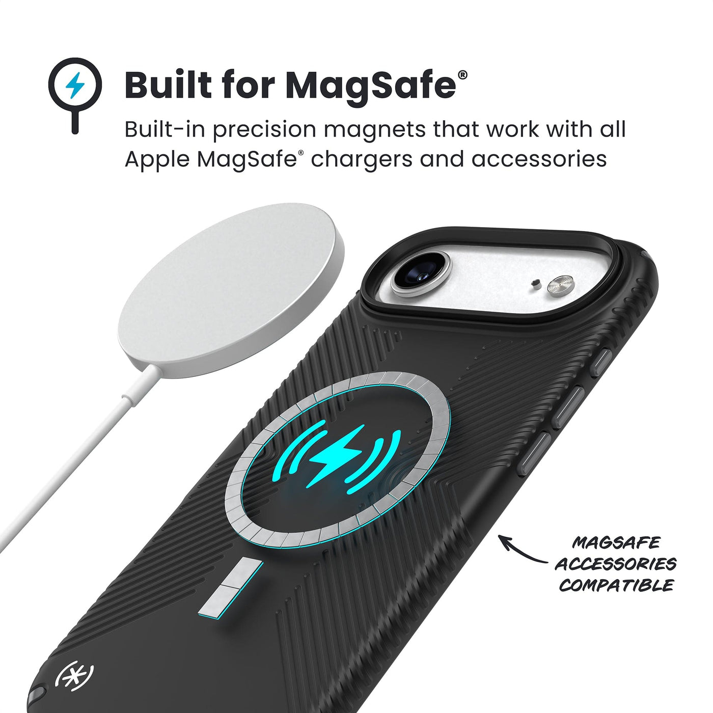 Speck Presidio2 Grip + MS Apple iPhone Air Black - with Microban