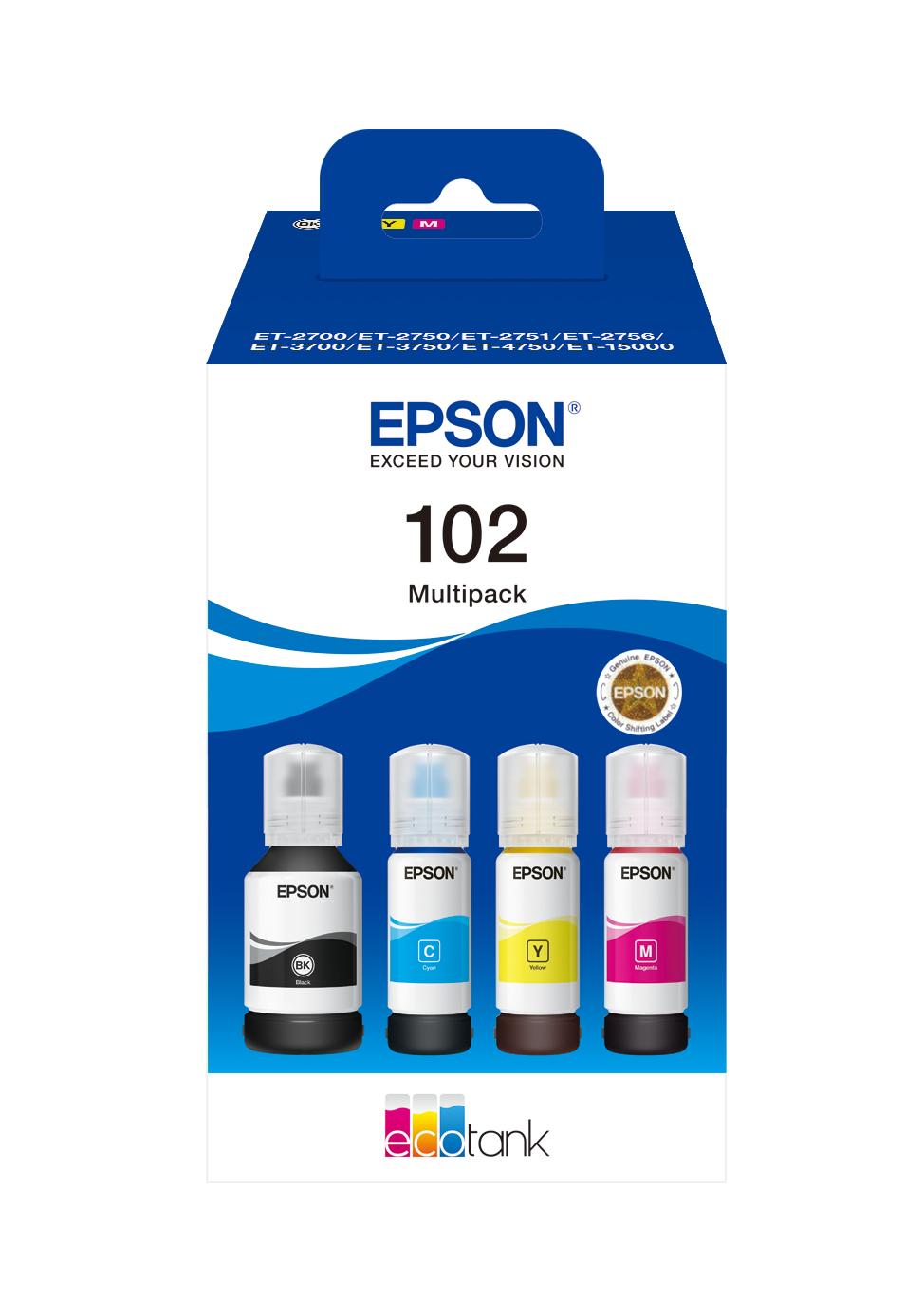 Fles EPSON 102 EcoTank Multipack 4-colour