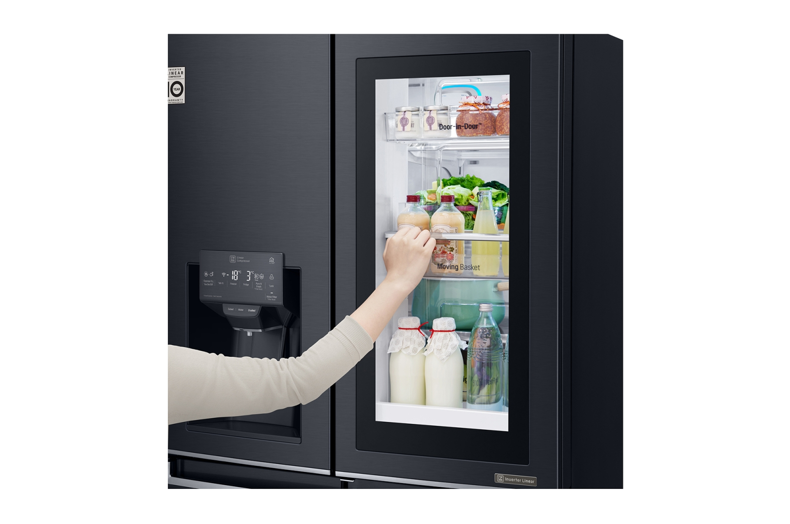 LG GMK9331MT frigo américain Pose libre 571 L Noir